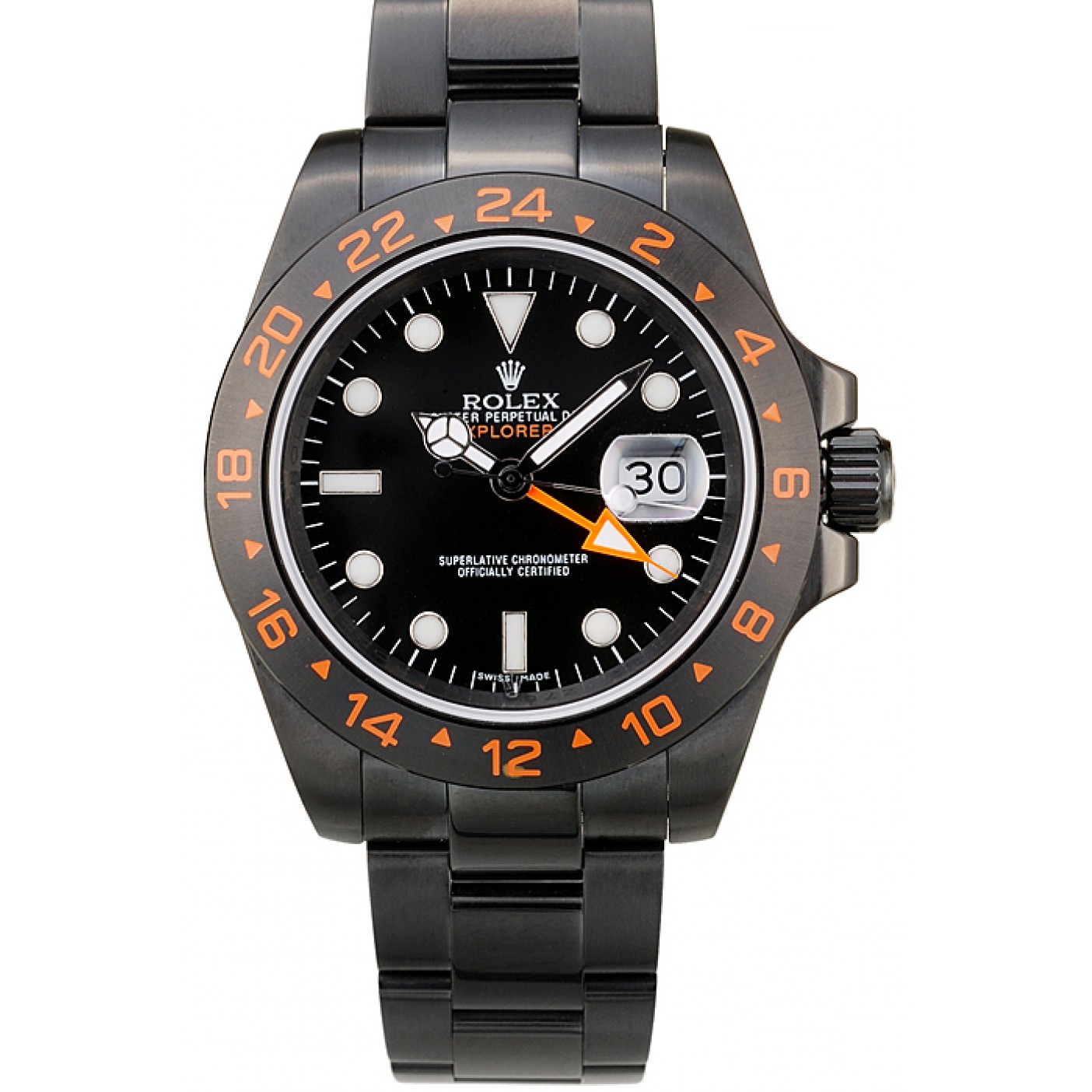 MiroTime Rolex Explorer Black Ceramic Bezel Black Dial Watch