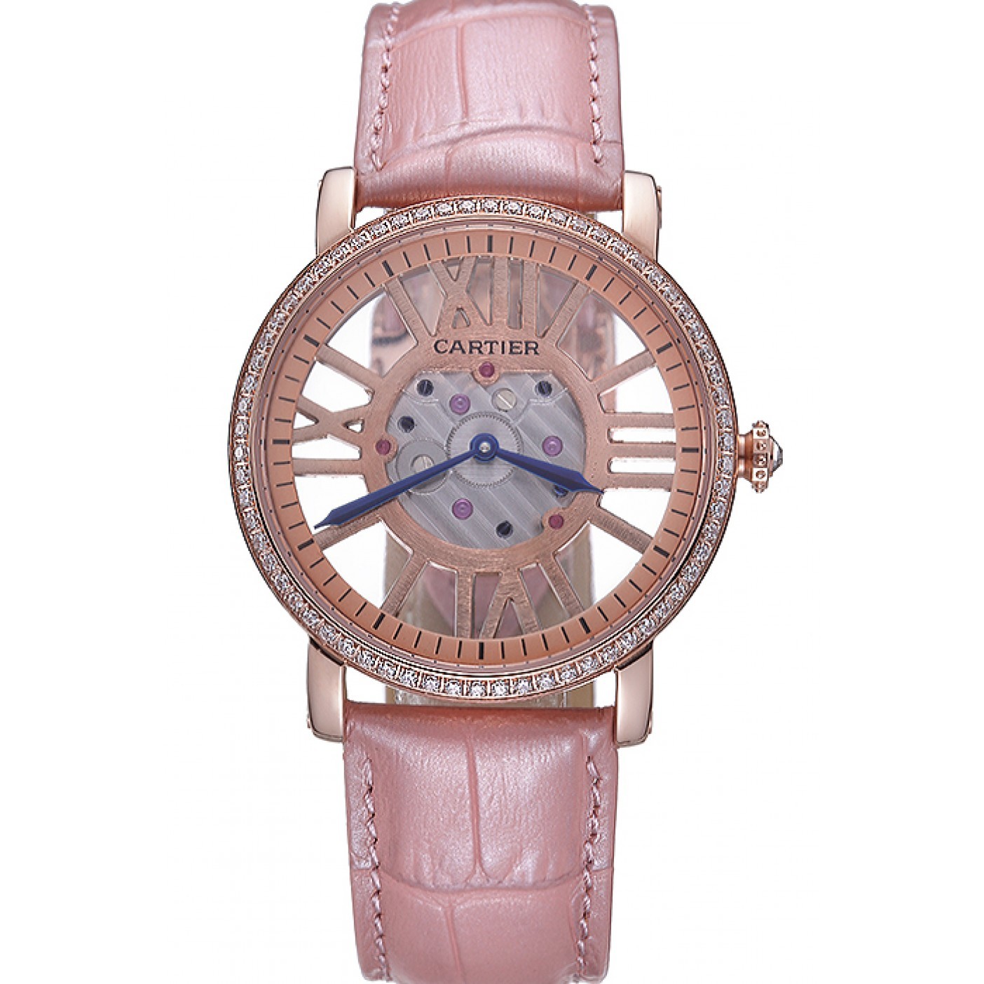 MiroTime Cartier Rotonde Skeleton Flying Tourbillon Light Pink 621960