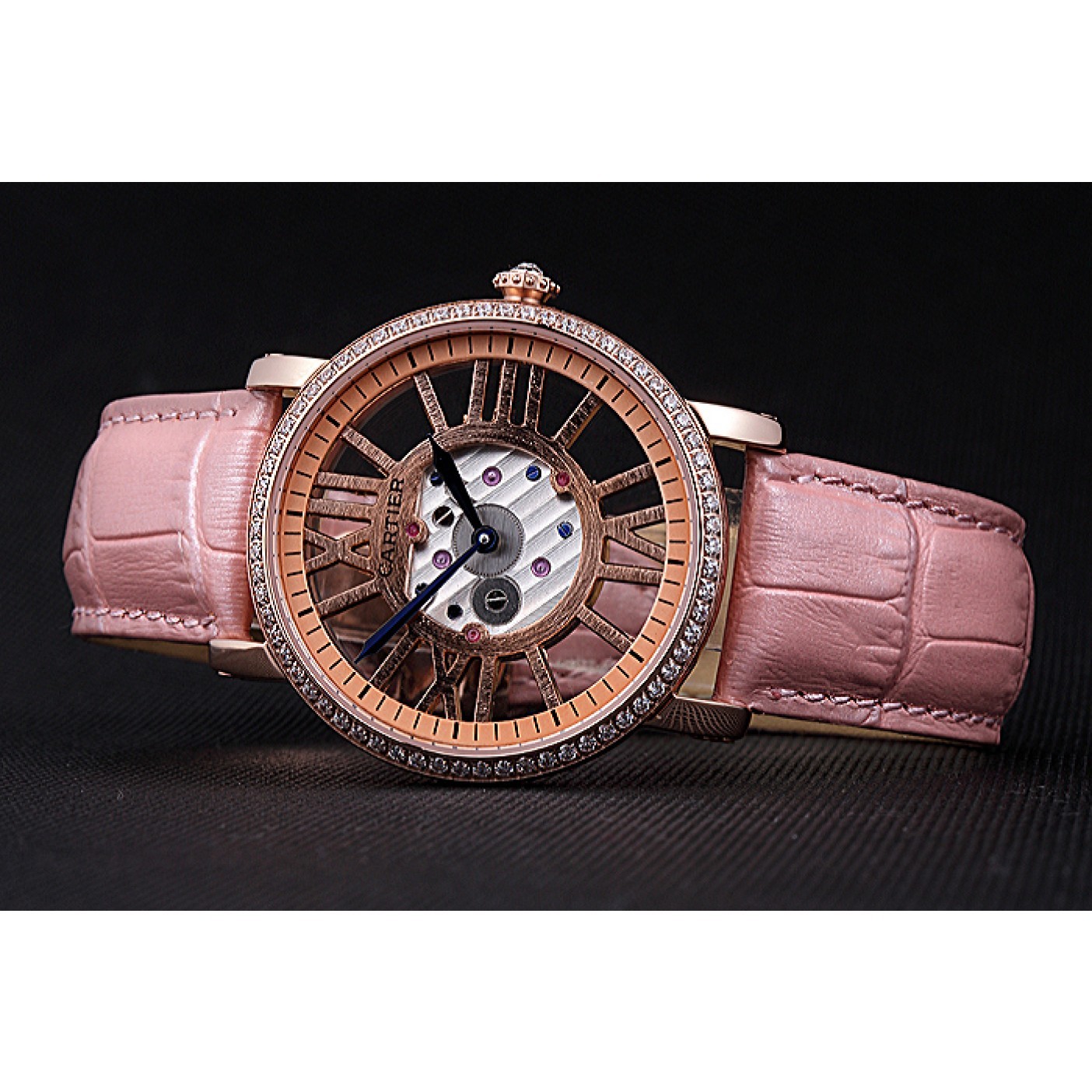 MiroTime Cartier Rotonde Skeleton Flying Tourbillon Light Pink 621960