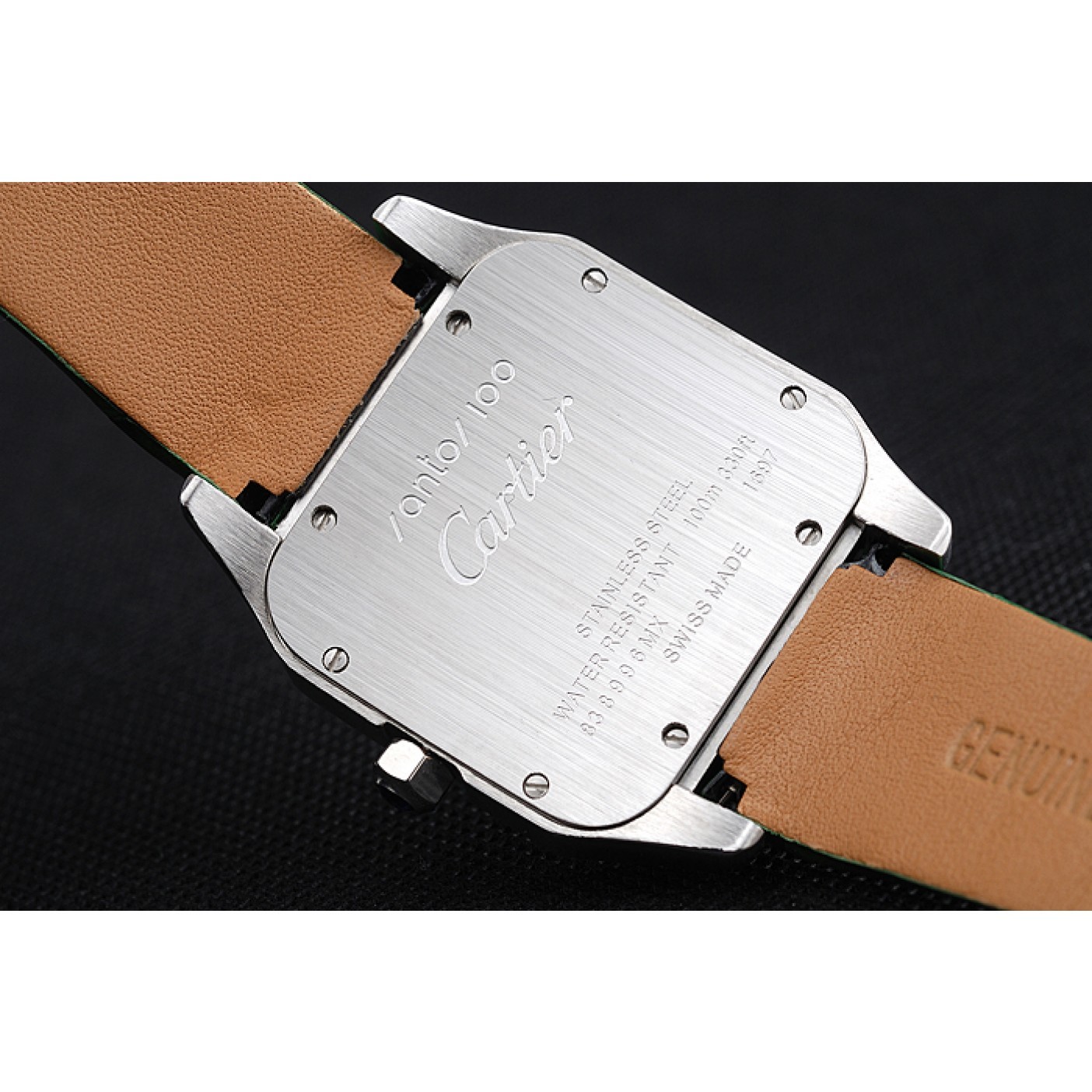 MiroTime Cartier Santos 100 Polished Stainless Steel Bezel 621934