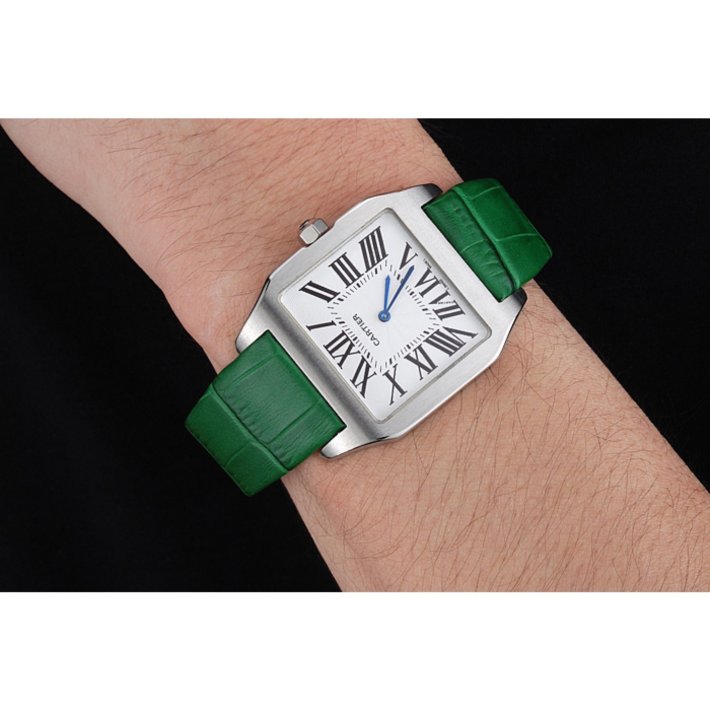 MiroTime Cartier Santos 100 Polished Stainless Steel Bezel 621934