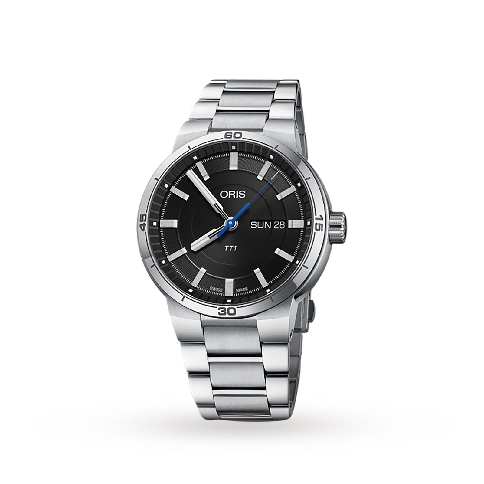 MiroTime Swiss Oris TT1 42mm Mens Watch 735 7752 4154MB