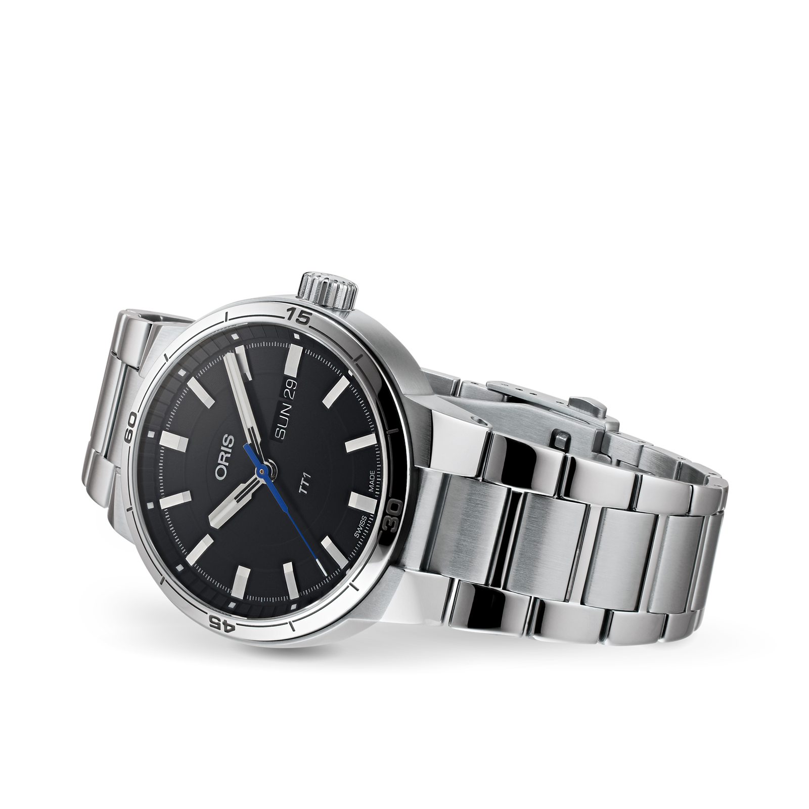 MiroTime Swiss Oris TT1 42mm Mens Watch 735 7752 4154MB