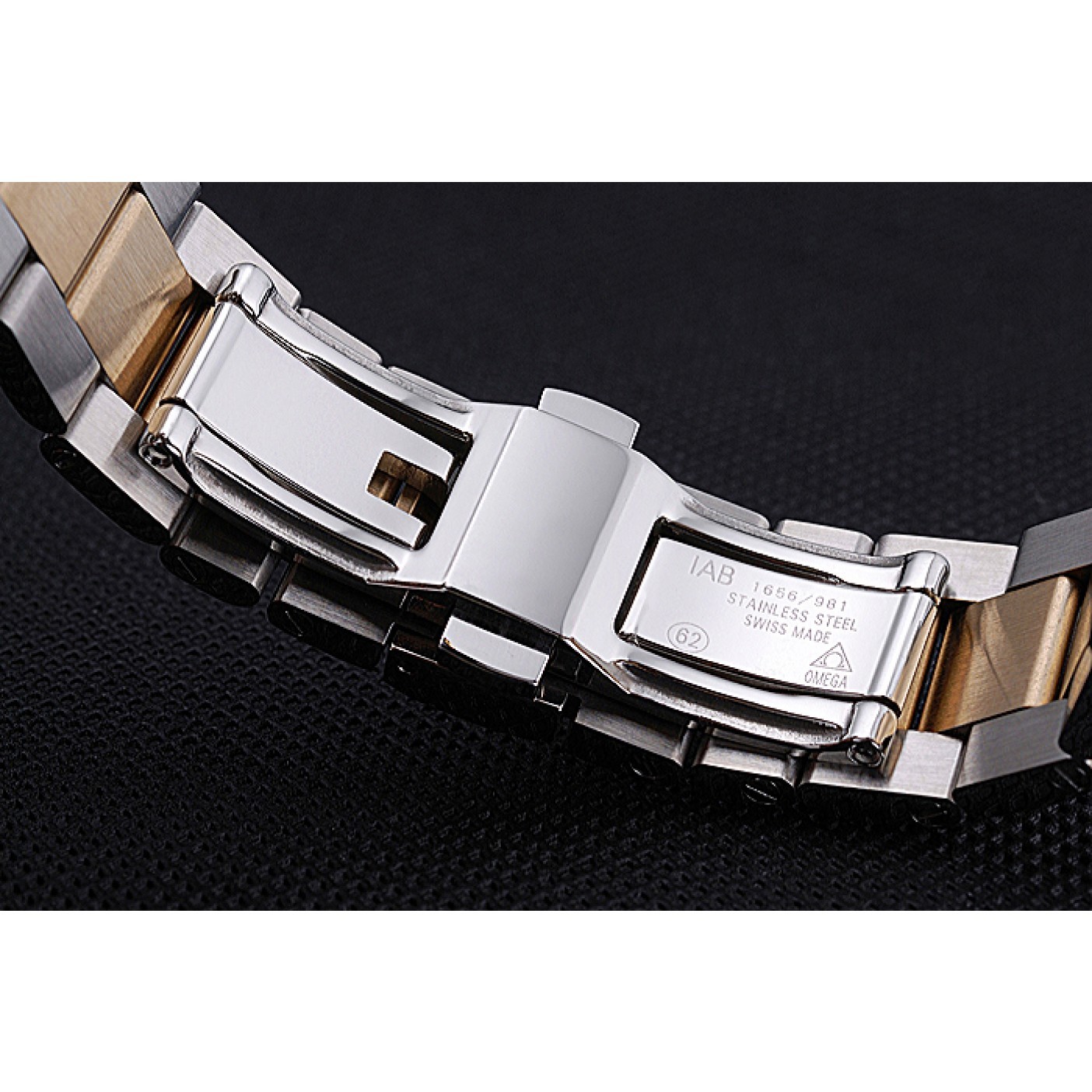 MiroTime Omega Seamaster Planet Ocean GMT Black Dial Two Tone Band 622396