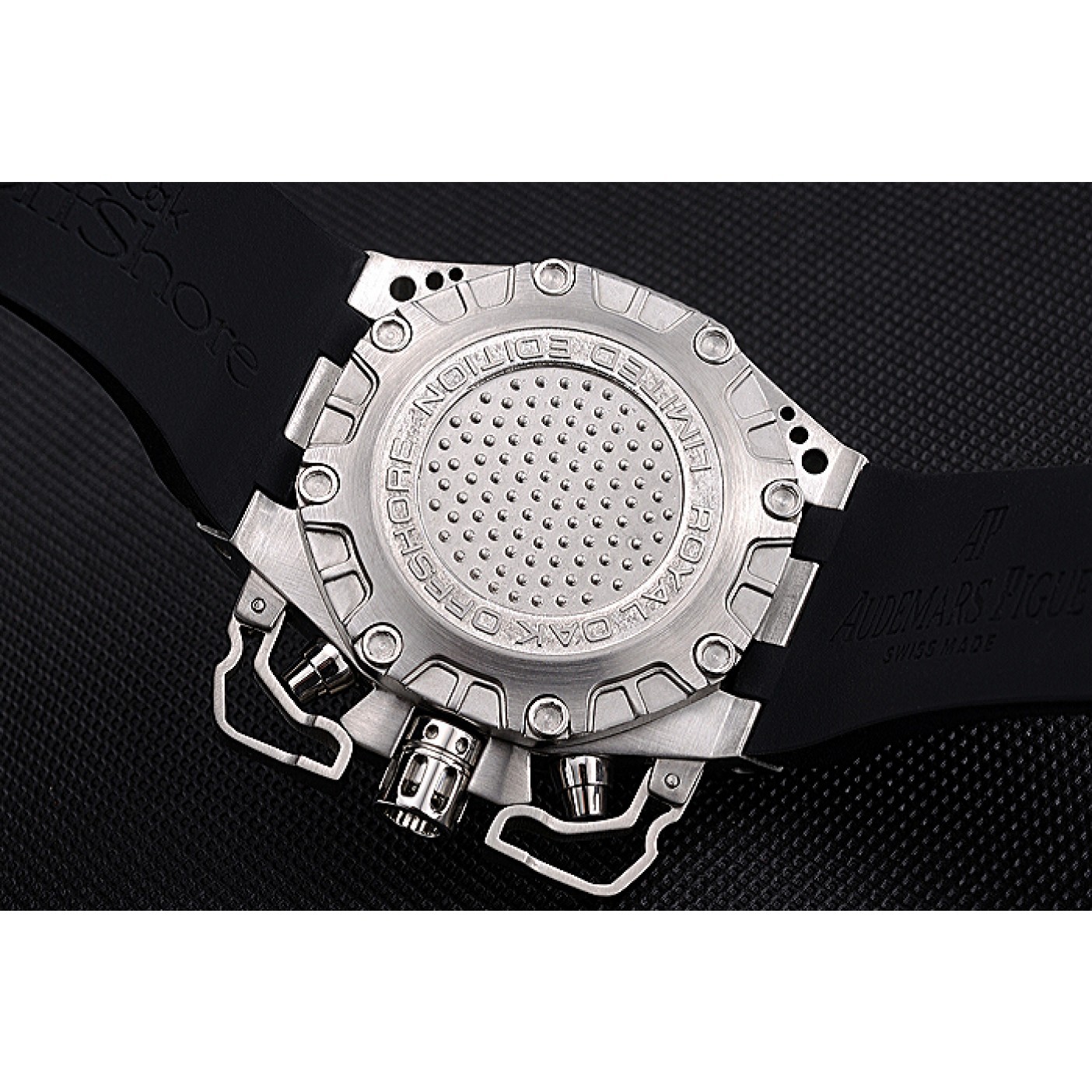 MiroTime Swiss Audemars Piguet Royal Oak Offshore Survivor White Dial Stainless Steel Case Black Rubber Strap 622859