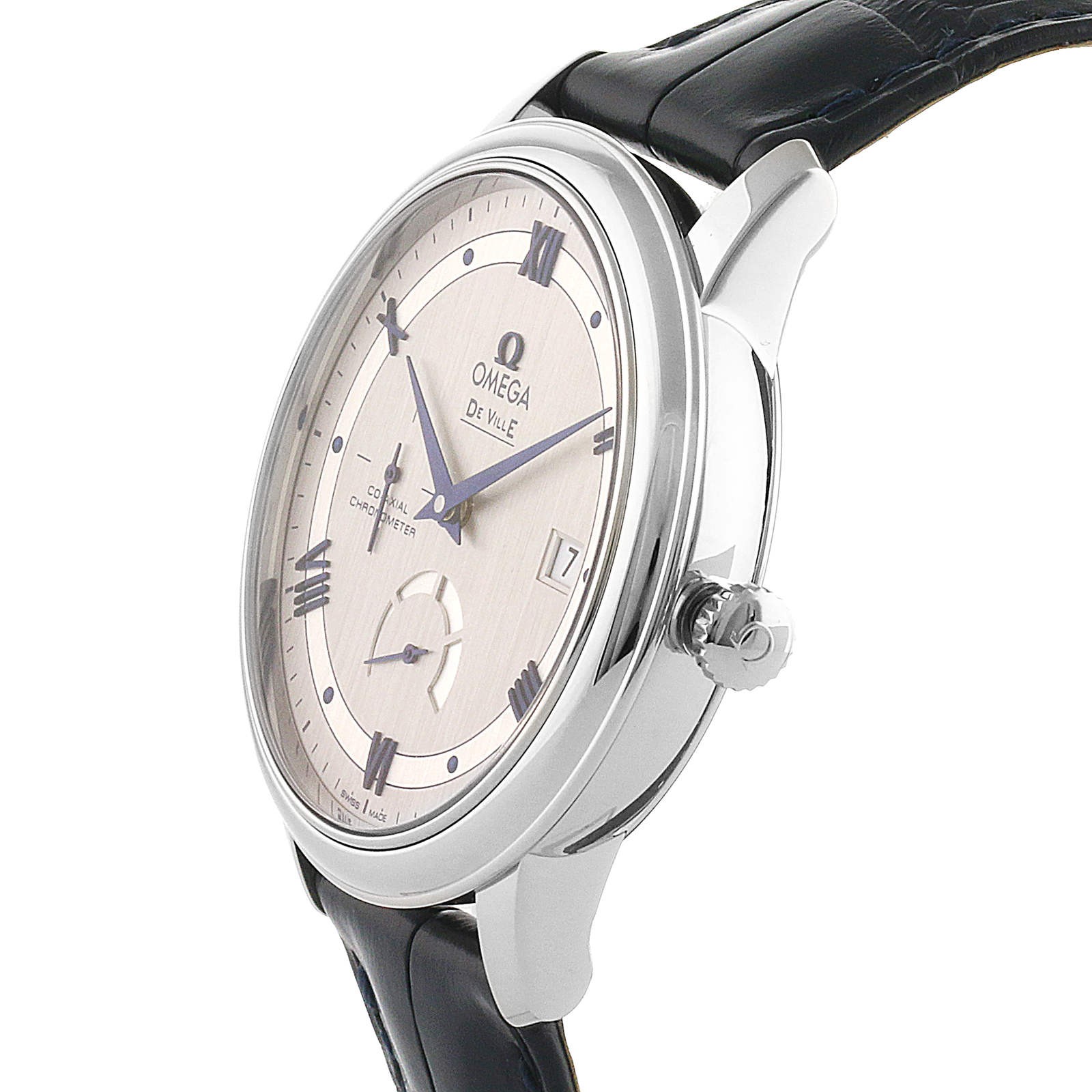 MiroTime Swiss Omega De Ville Prestige Co-Axial Power Reserve 39.5mm Mens Watch O42413402102003