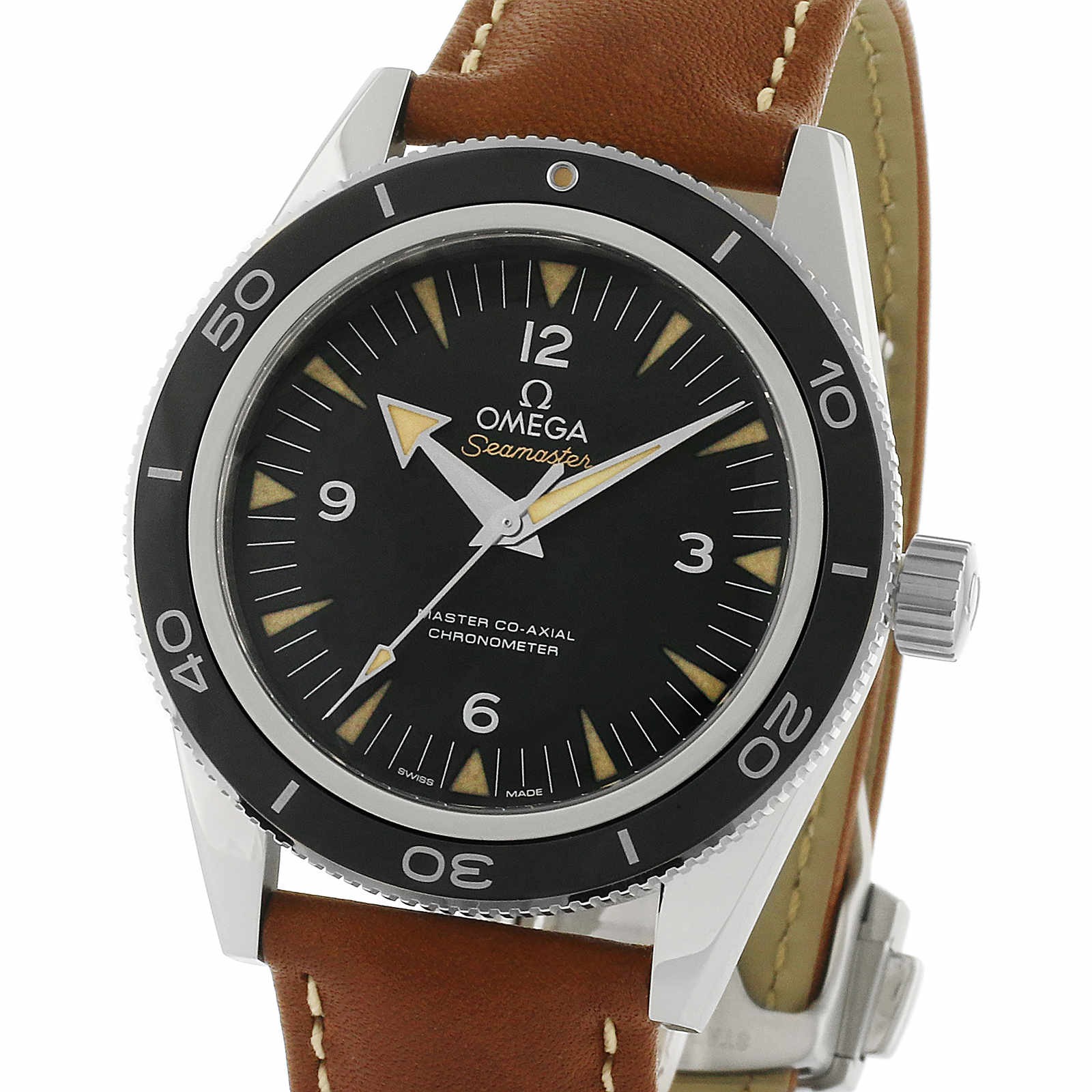 MiroTime Swiss Omega Seamaster 300m Co-Axial 41mm Mens Watch O23332412101002