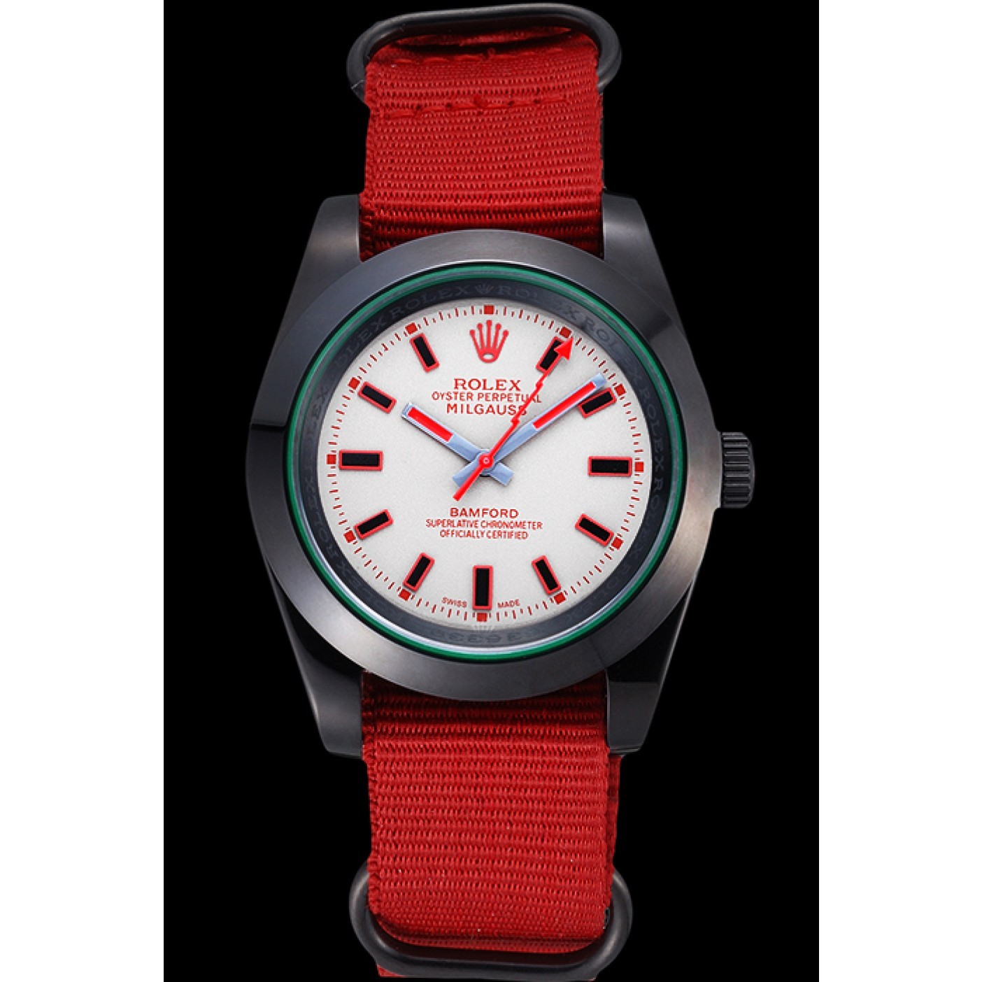 MiroTime Rolex Milgauss Bamford Red Nylon Strap 622002