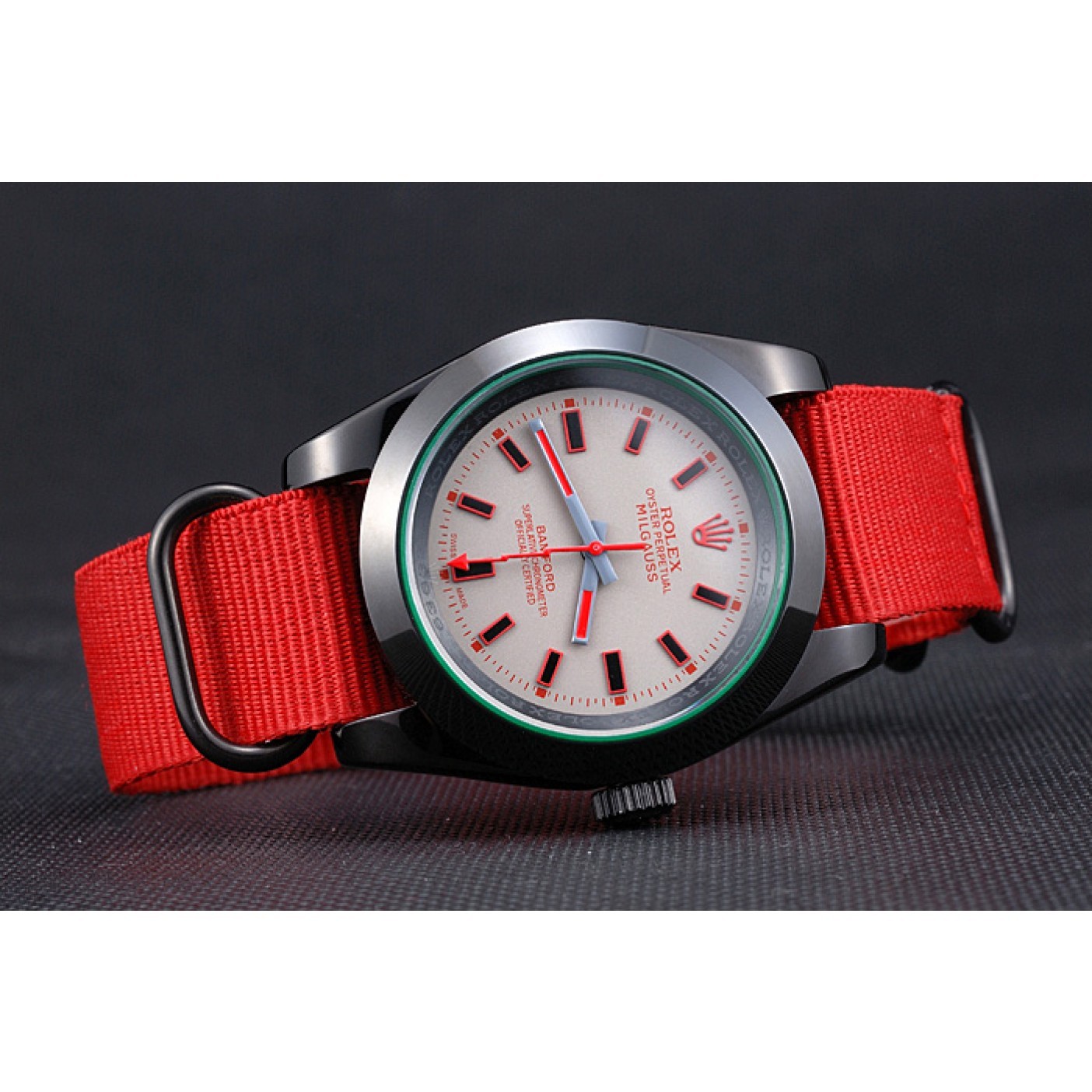 MiroTime Rolex Milgauss Bamford Red Nylon Strap 622002