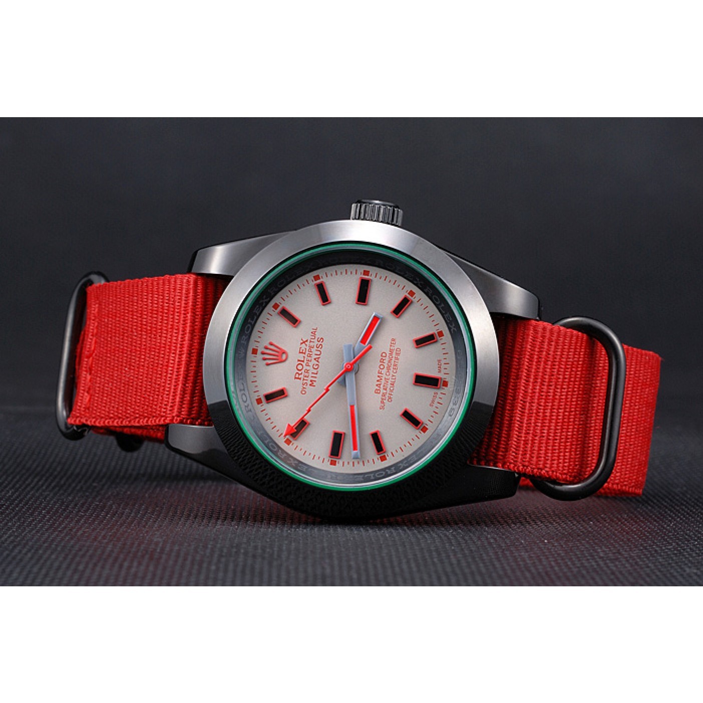 MiroTime Rolex Milgauss Bamford Red Nylon Strap 622002