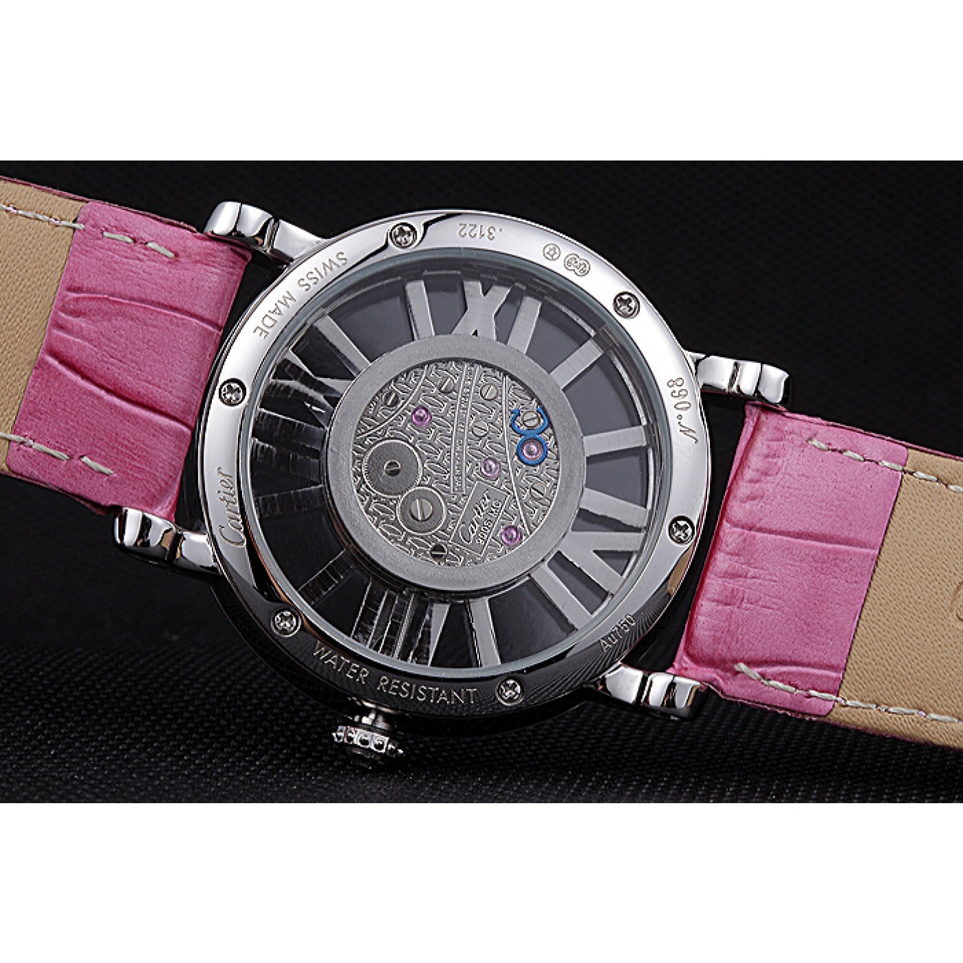 MiroTime Cartier Rotonde Skeleton Flying Tourbillon Pink 621973