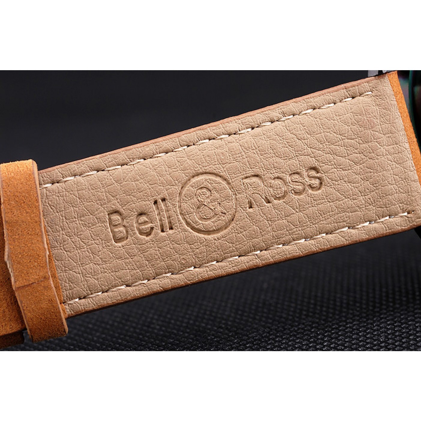MiroTime Bell and Ross BR126 Flyback Black Dial Black Case Brown Suede Leather Strap