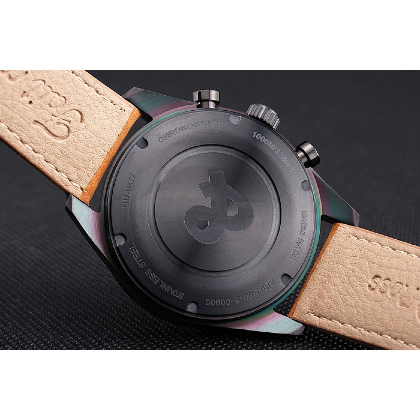 MiroTime Bell and Ross BR126 Flyback Black Dial Black Case Brown Suede Leather Strap