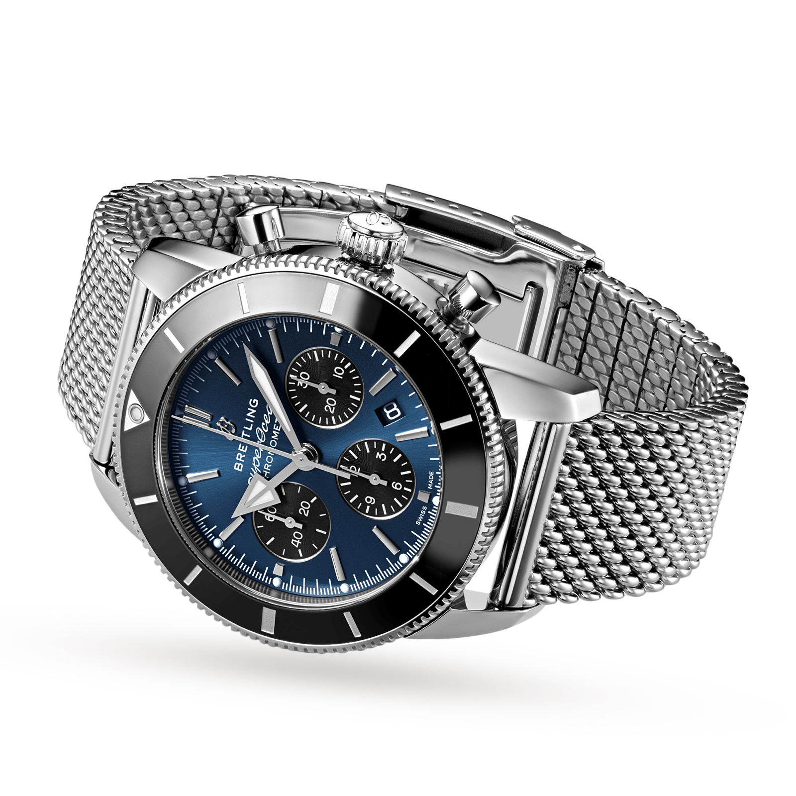 MiroTime Swiss Breitling Superocean Heritage B01 Chronograph Mens Watch AB0162121C1A1
