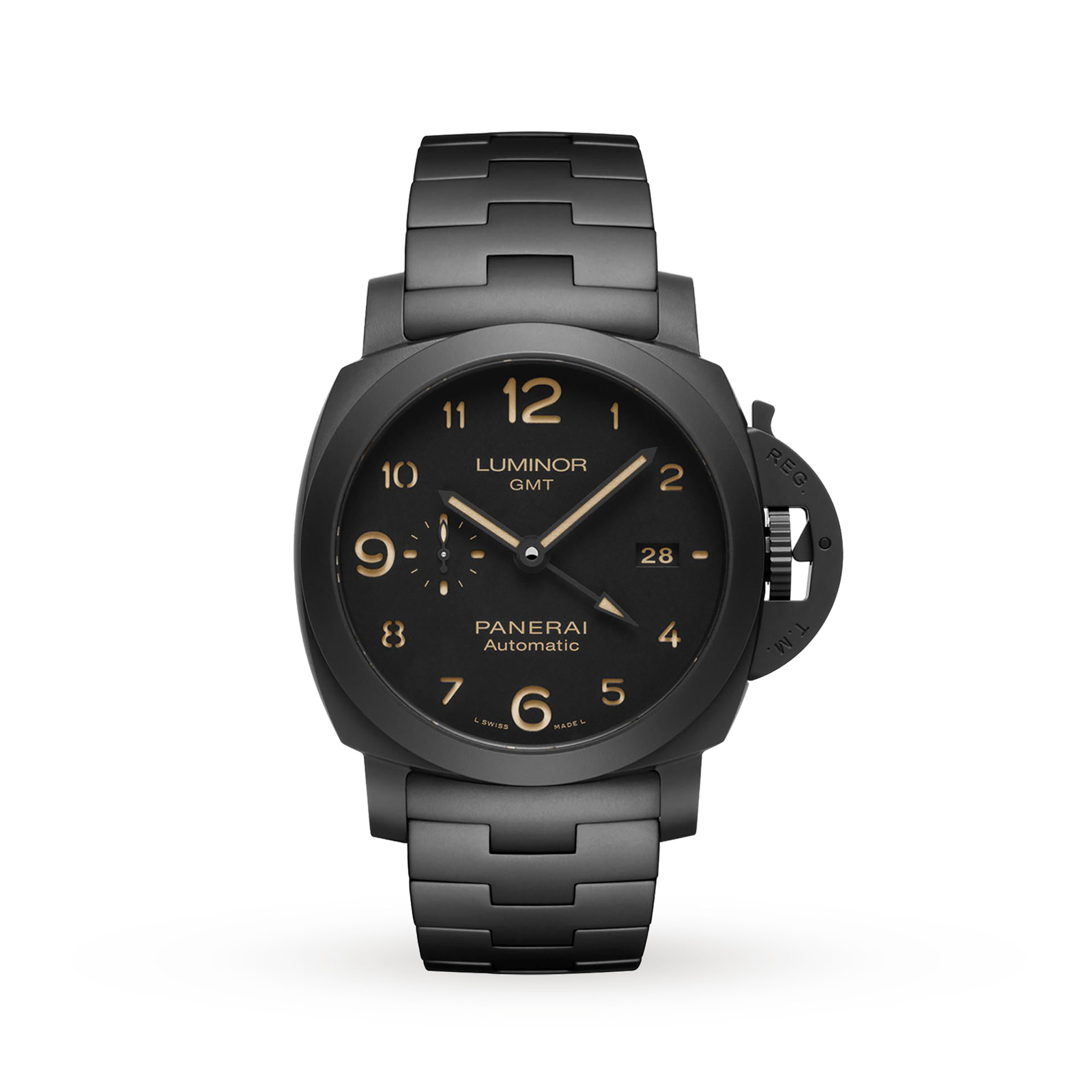 MiroTime Swiss Panerai Luminor 44mm Mens Watch PAM01438