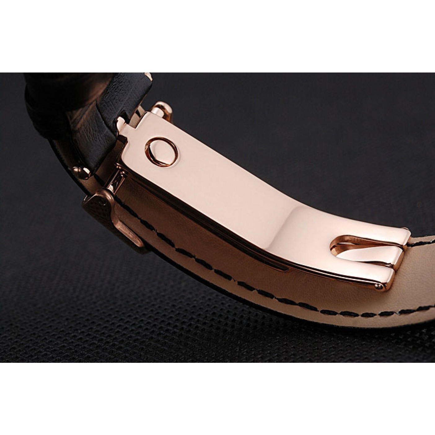MiroTime Jaeger le Coultre Reverso Squadro Lady Black Leather Strap Pearl Dial 41966
