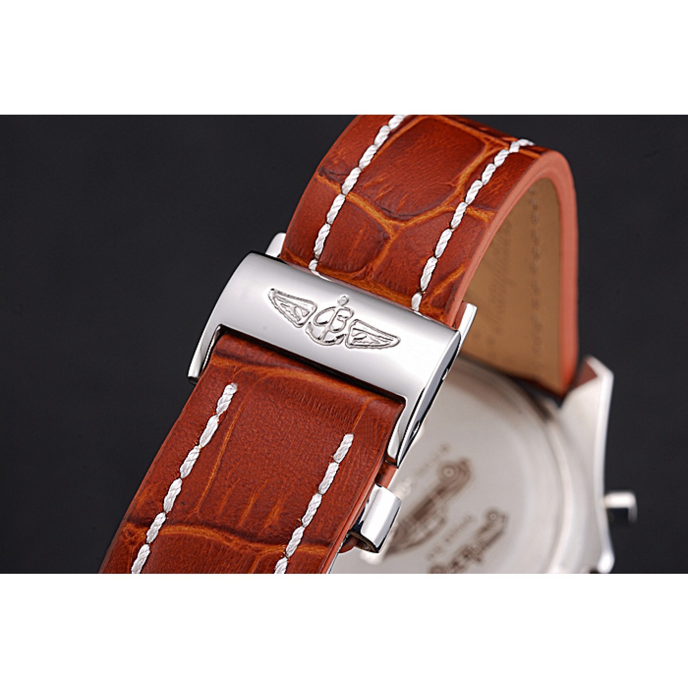 MiroTime Breitling Bentley Mulliner Tourbillon Brown Dial Stainless Steel Case Brown Leather Strap 622727