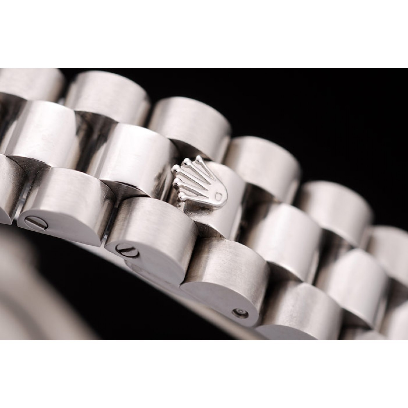 MiroTime Rolex DateJust Brushed Stainless Steel Diamond Plated Case White Dial Diamond Plated Bezel