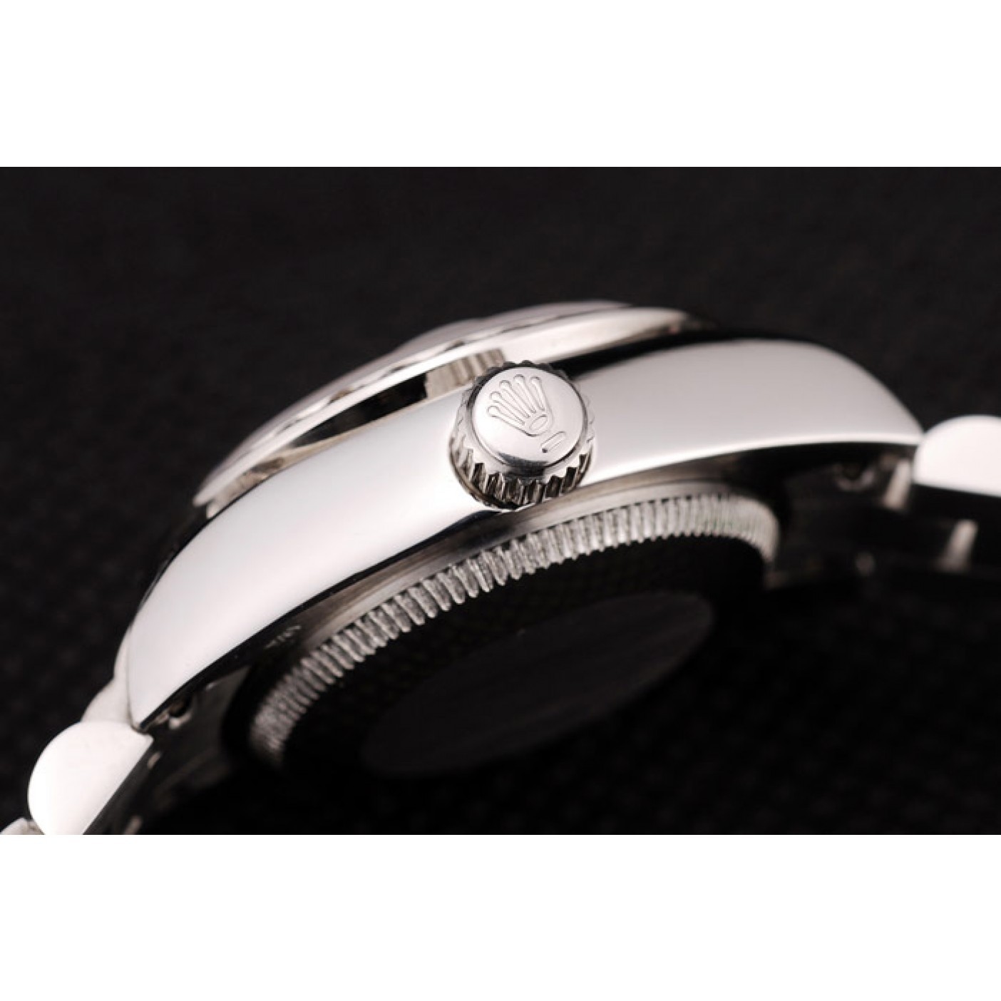 MiroTime Rolex DateJust Brushed Stainless Steel Diamond Plated Case White Dial Diamond Plated Bezel