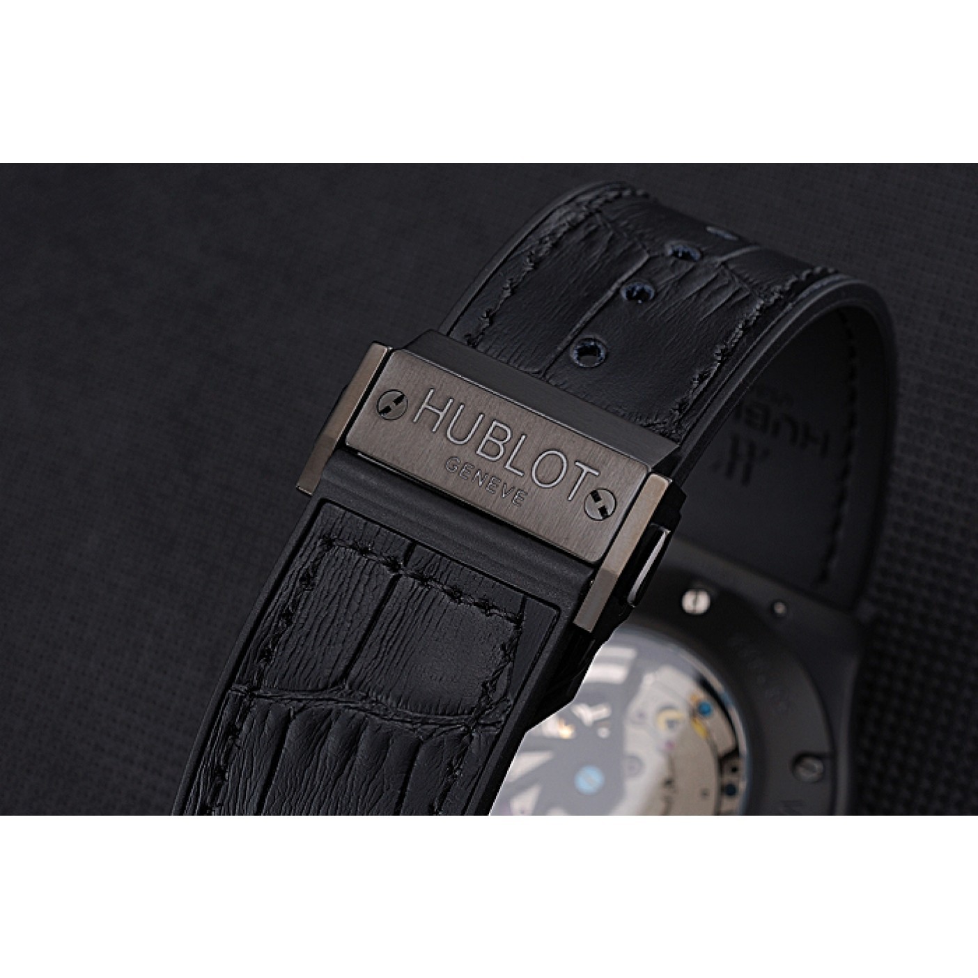 MiroTime Hublot Classic Fusion Shawn Carter Black Steel Case Black Leather Strap 622817