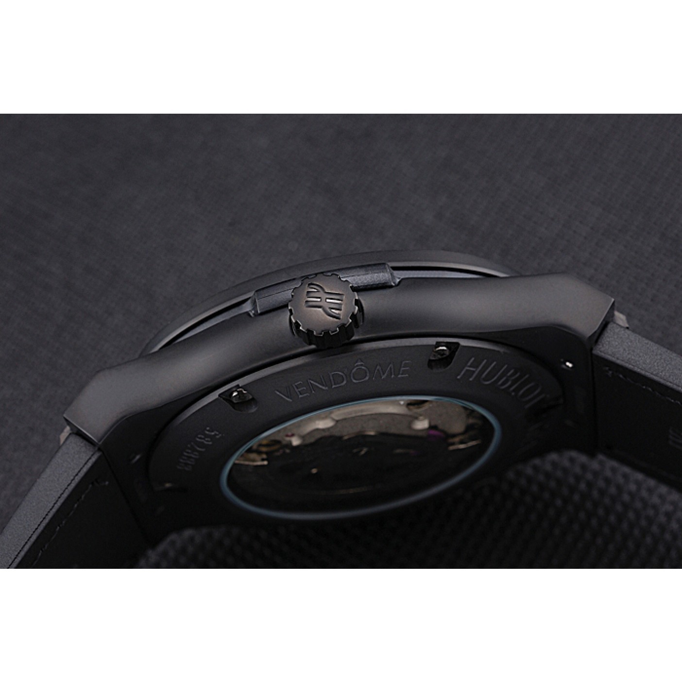MiroTime Hublot Classic Fusion Shawn Carter Black Steel Case Black Leather Strap 622817