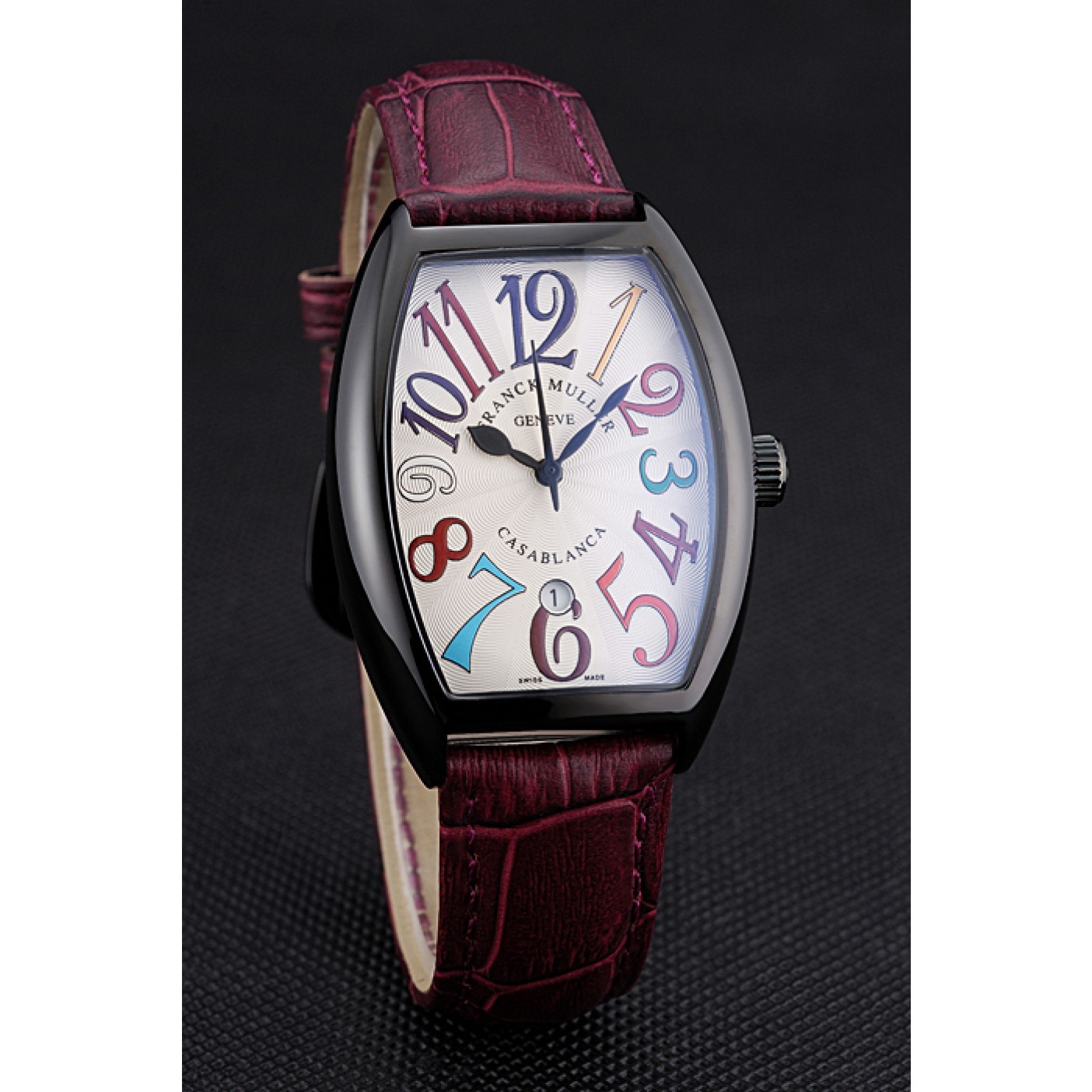 MiroTime Franck Muller Casablanca Purple Croco Leather Band 621645