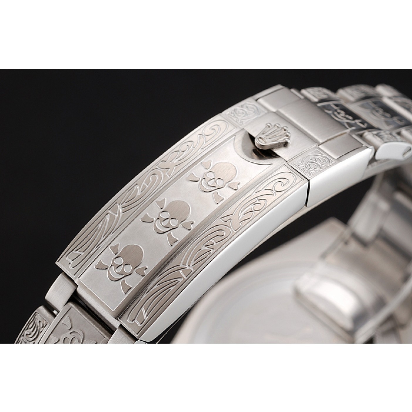 MiroTime Rolex Submariner Skull Limited Edition Green Dial White Case And Bracelet 1454080