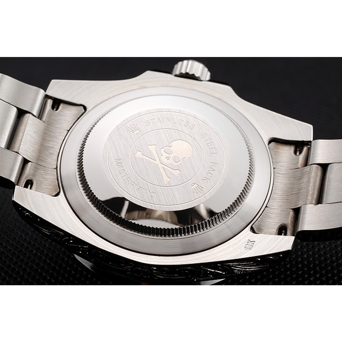 MiroTime Rolex Submariner Skull Limited Edition Green Dial White Case And Bracelet 1454080