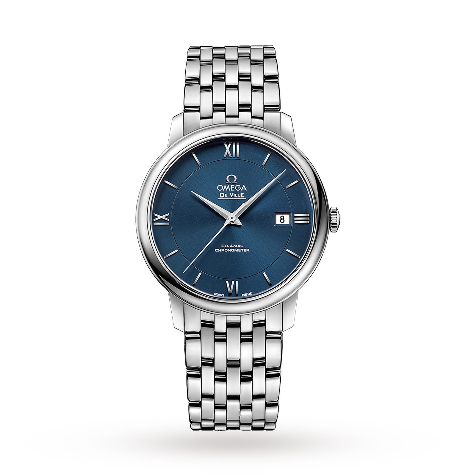 MiroTime Swiss Omega De Ville Prestige Co-Axial 39.5mm Mens Watch O42410402003001