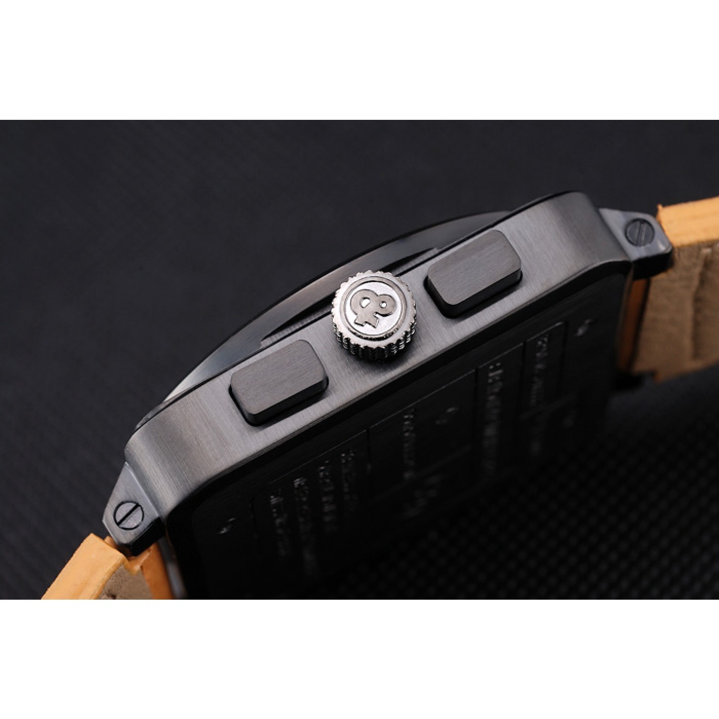 MiroTime Bell and Ross BR 03-94 Black Dial Black Case Beige Leather Strap