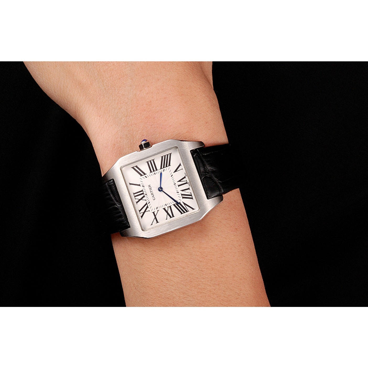 MiroTime Cartier Santos 100 Polished Stainless Steel Bezel 621931