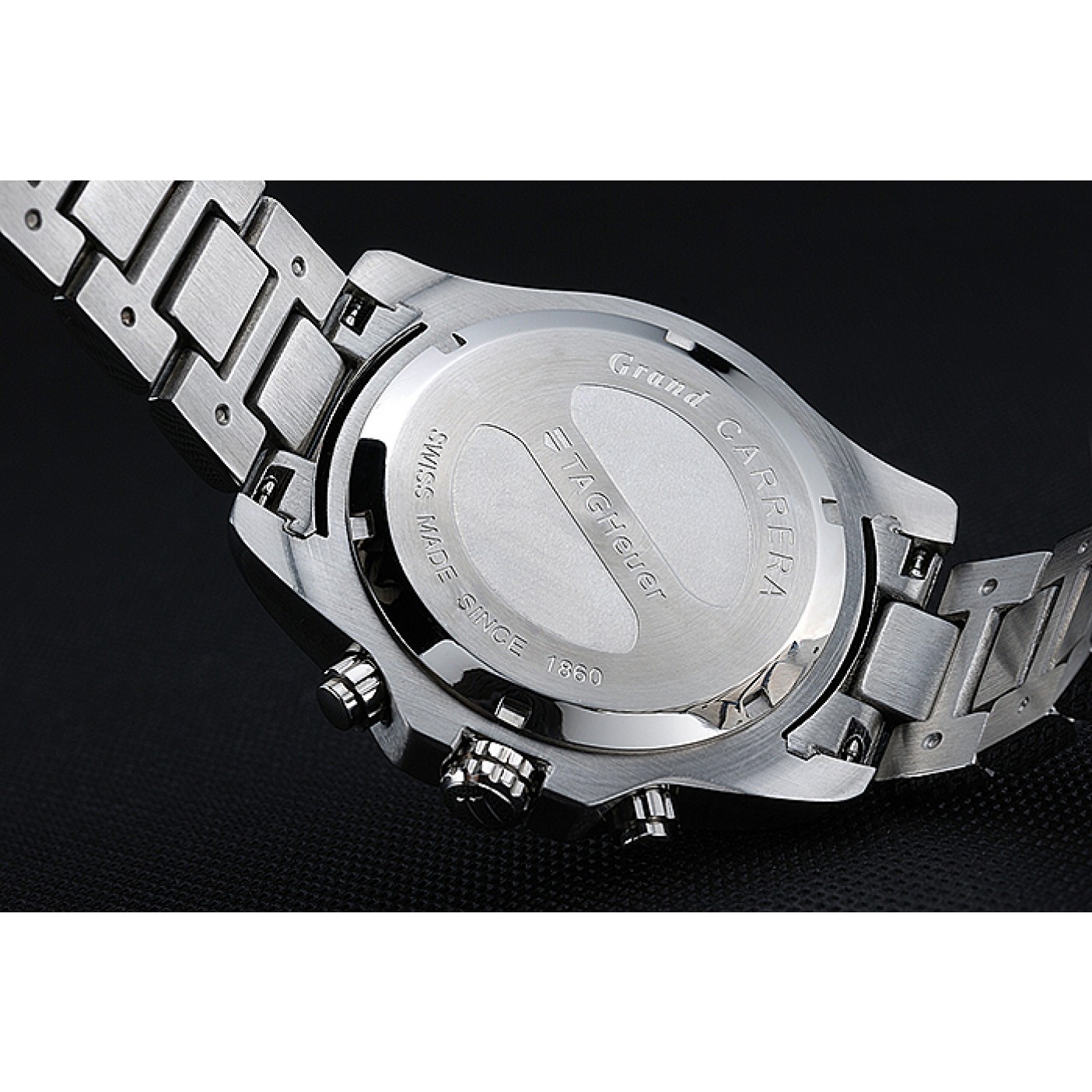 MiroTime Tag Heuer Grand Carrera Stainless Steel Bracelet White Dial 801437