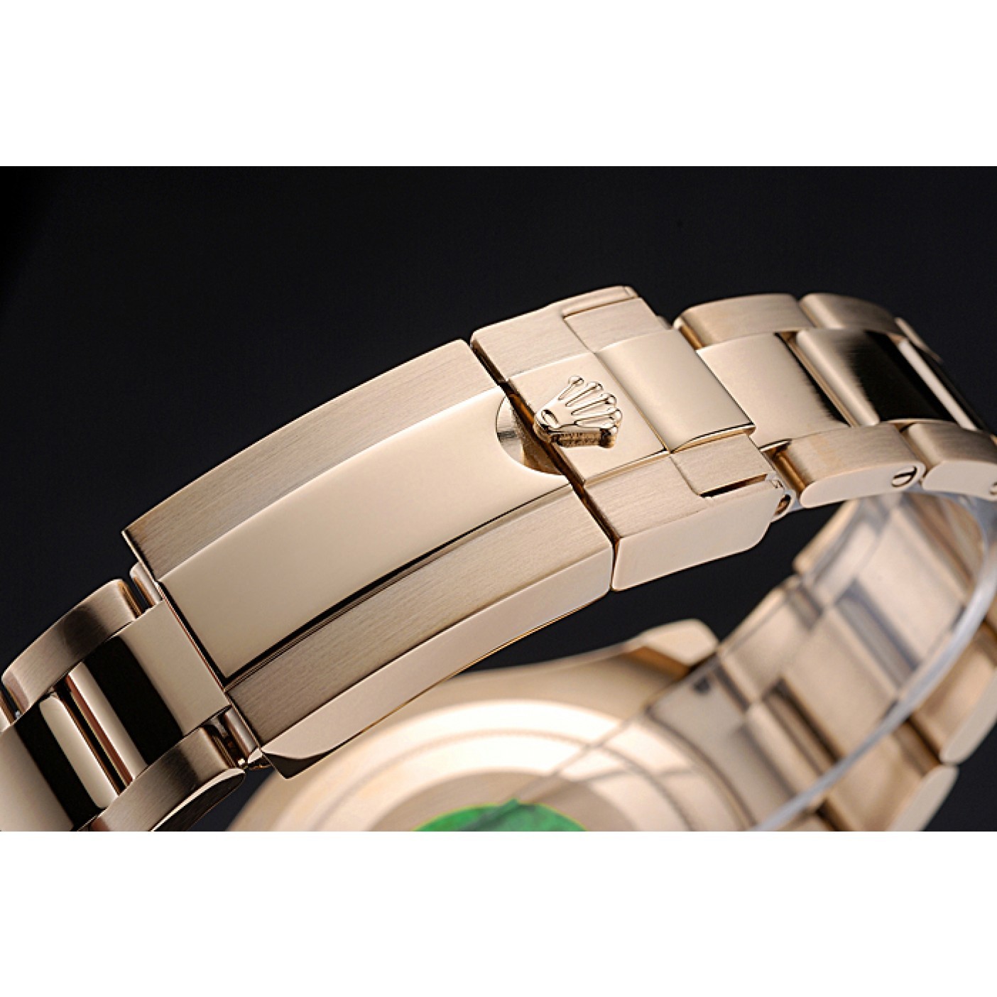 MiroTime Rolex Yachtmaster II White Dial Blue Bezel Gold Bracelet 622271