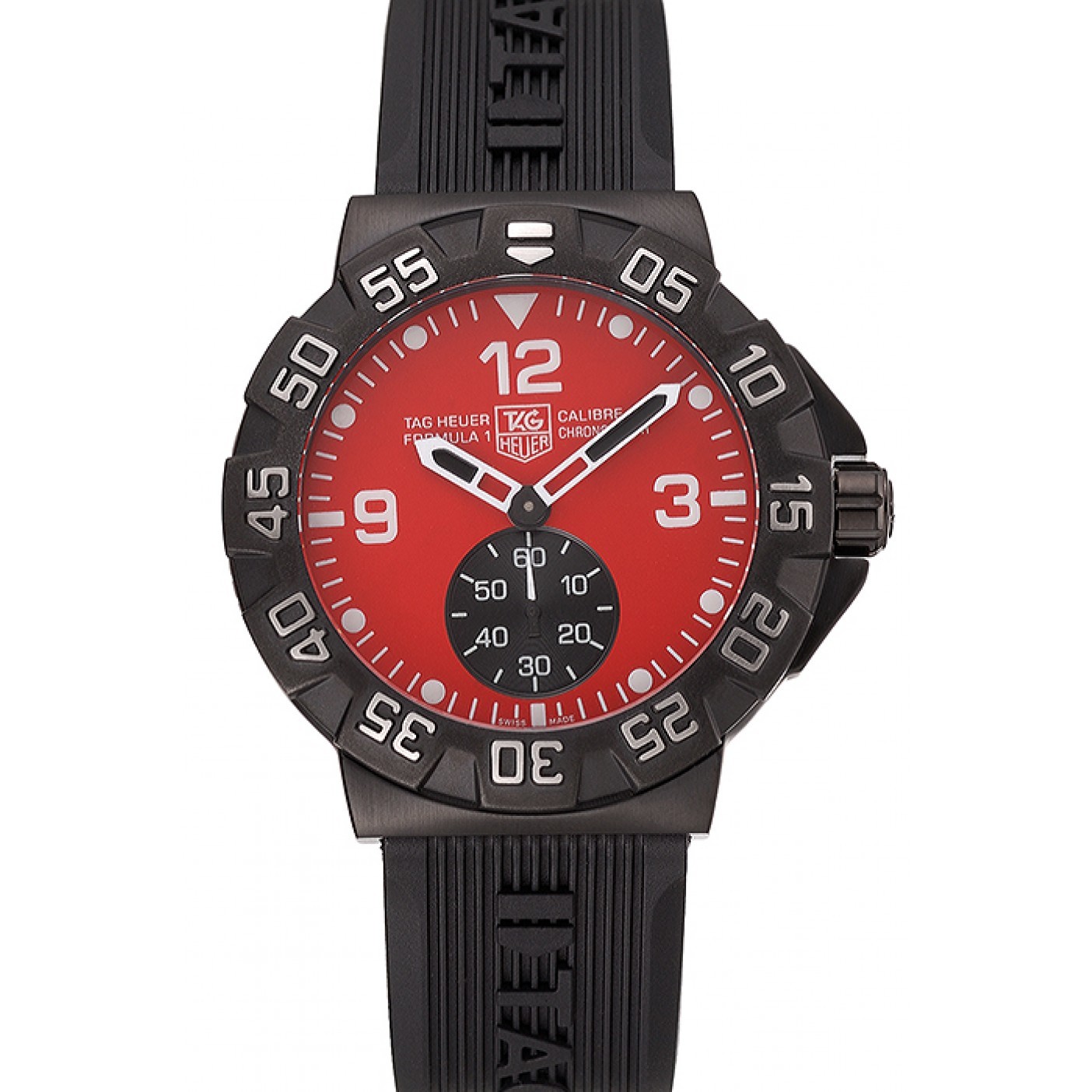 MiroTime Tag Heuer Formula One Grande Date Red Dial Rubber Bracelet 622277