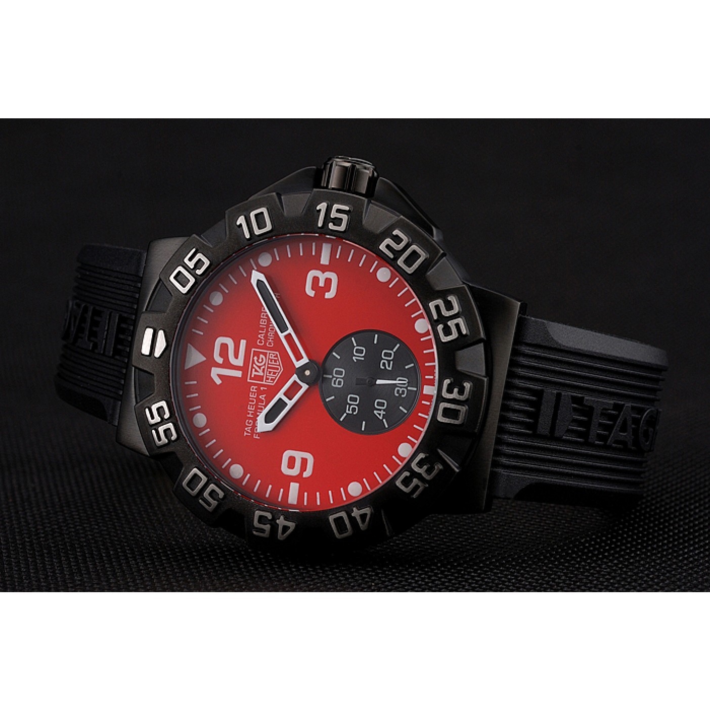 MiroTime Tag Heuer Formula One Grande Date Red Dial Rubber Bracelet 622277