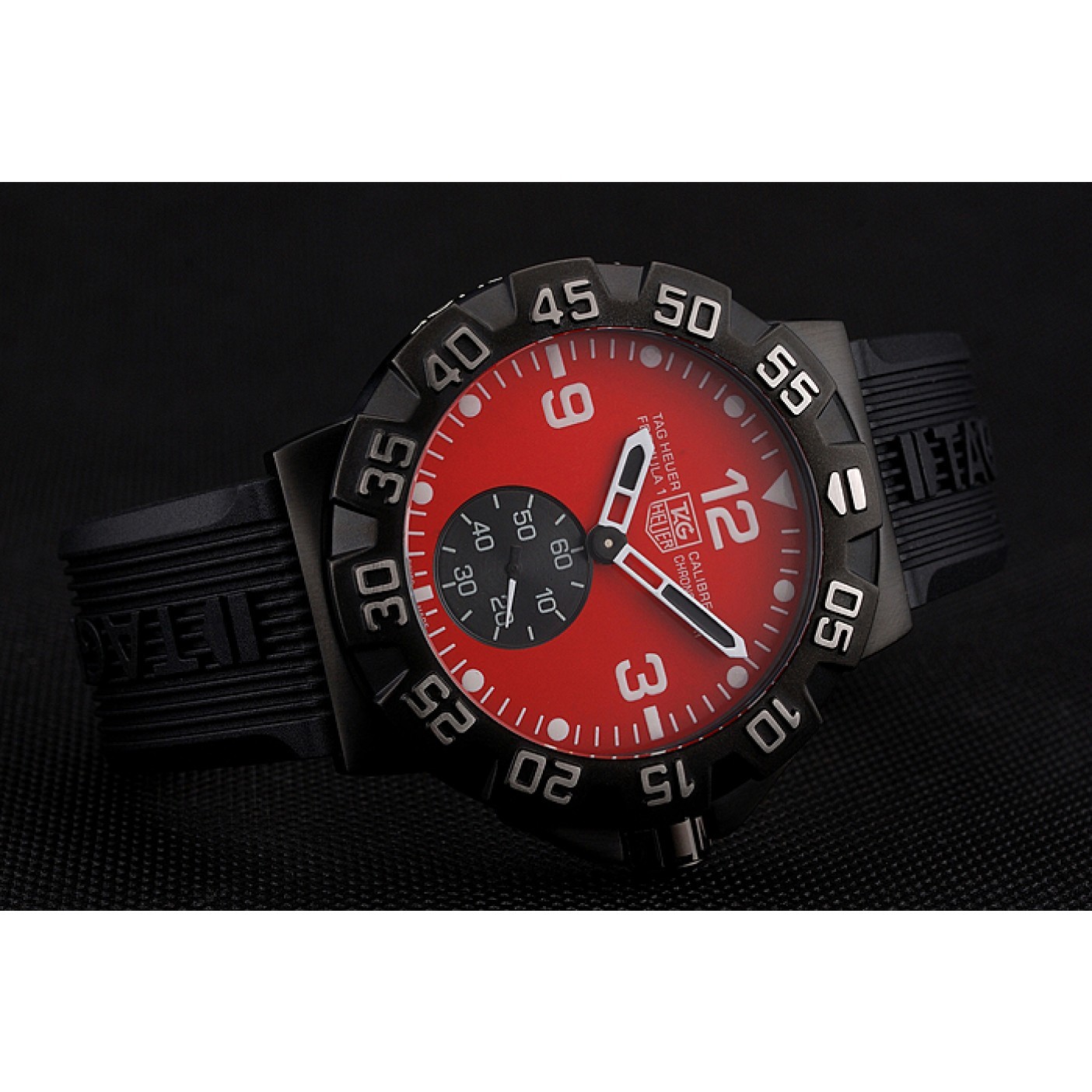 MiroTime Tag Heuer Formula One Grande Date Red Dial Rubber Bracelet 622277