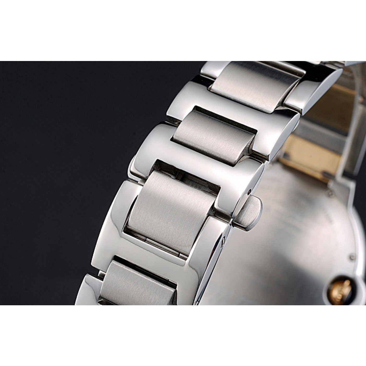 MiroTime Swiss Cartier Ballon Bleu 42mm Silver Dial Stainless Steel Case Two Tone Gold Bracelet 622877