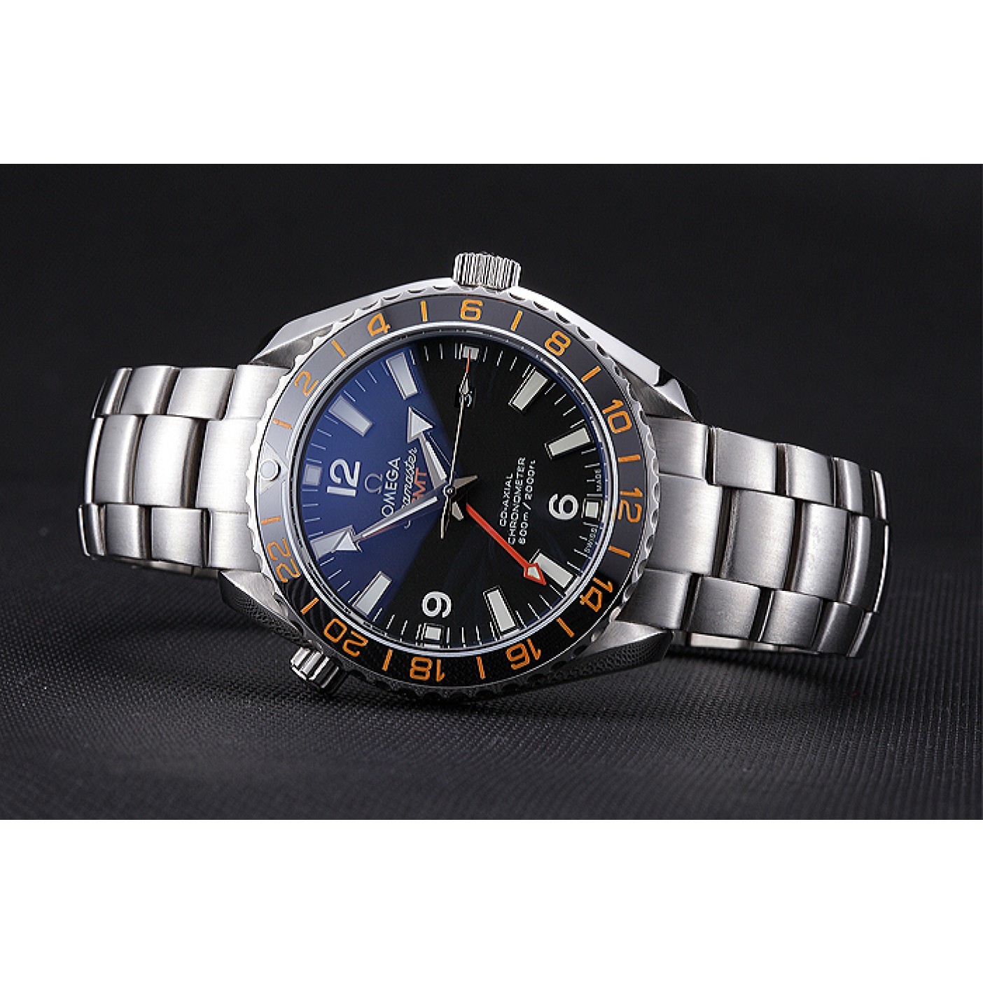 MiroTime Swiss Omega Seamaster Stainless Steel Black Dial 622019