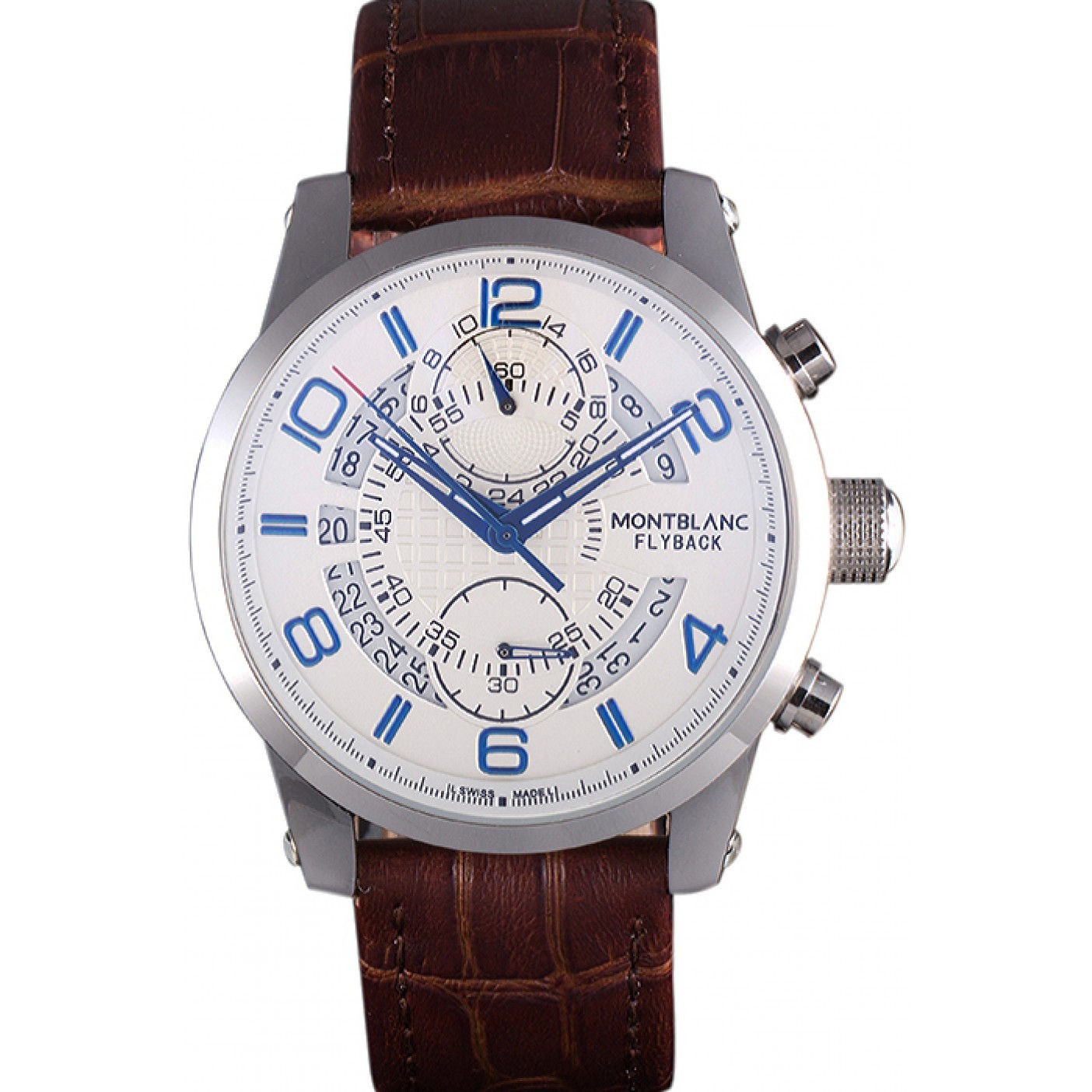MiroTime Montblanc Flyback Brown Leather Band 621626