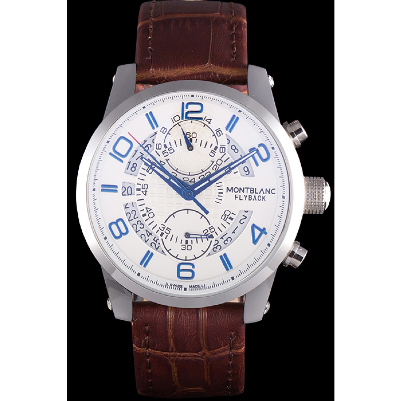 MiroTime Montblanc Flyback Brown Leather Band 621626