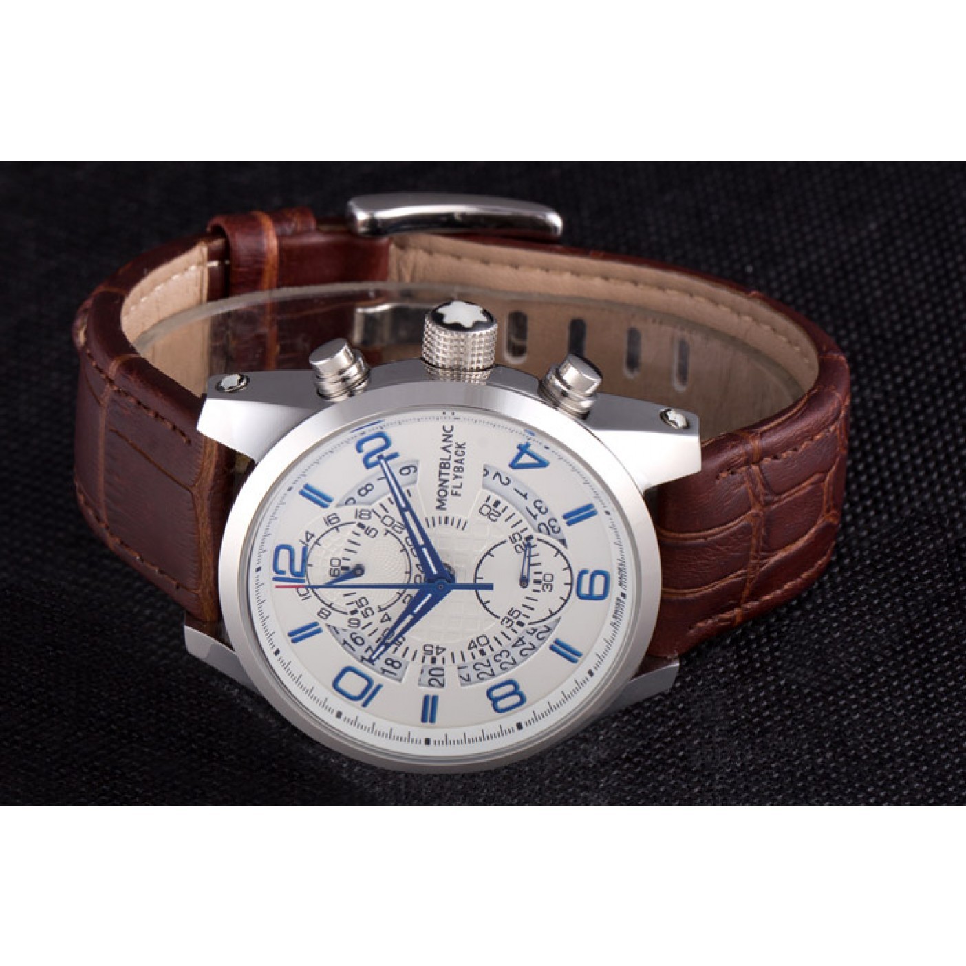 MiroTime Montblanc Flyback Brown Leather Band 621626