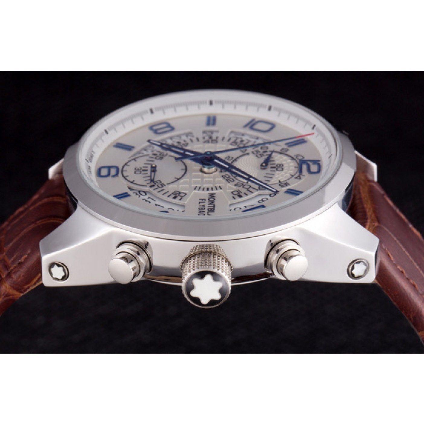 MiroTime Montblanc Flyback Brown Leather Band 621626