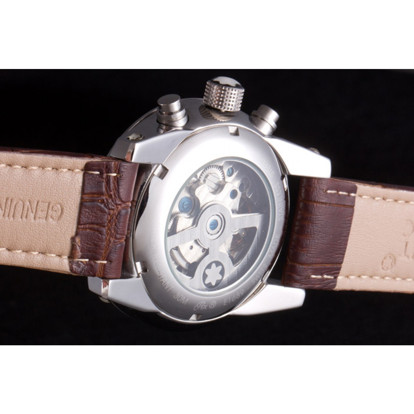 MiroTime Montblanc Flyback Brown Leather Band 621626