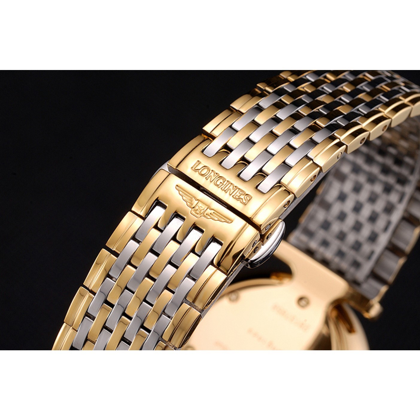 MiroTime Longines La Grande Classique Two Tone Band Black Dial Homme 622097