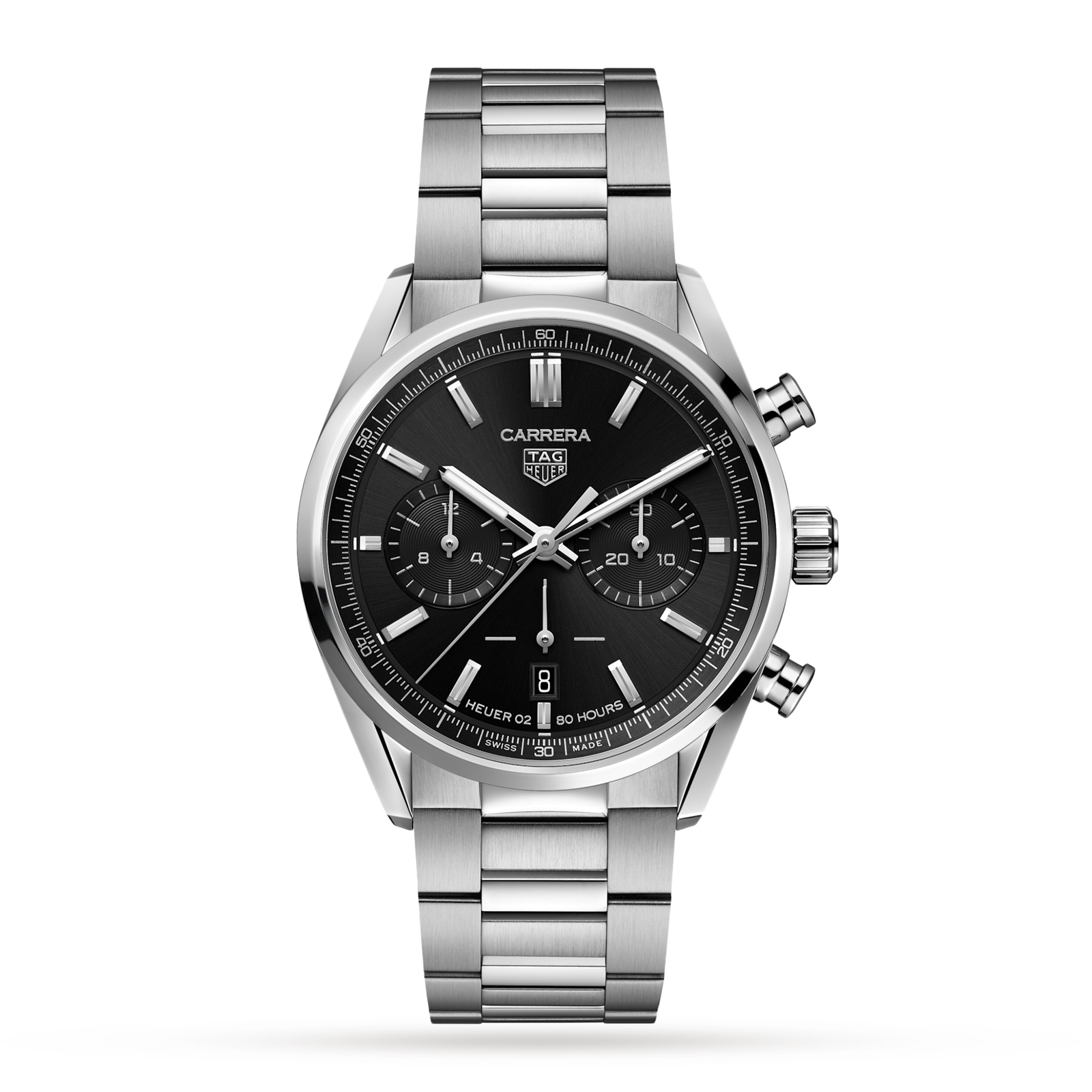 MiroTime Swiss TAG Heuer Carrera Calibre Heuer 02 Chronograph 42mm Mens Watch CBN2010.BA0642