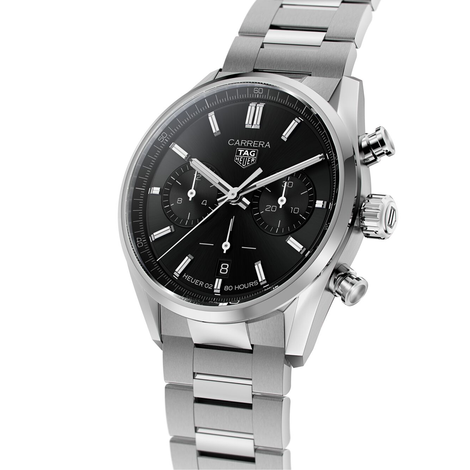 MiroTime Swiss TAG Heuer Carrera Calibre Heuer 02 Chronograph 42mm Mens Watch CBN2010.BA0642