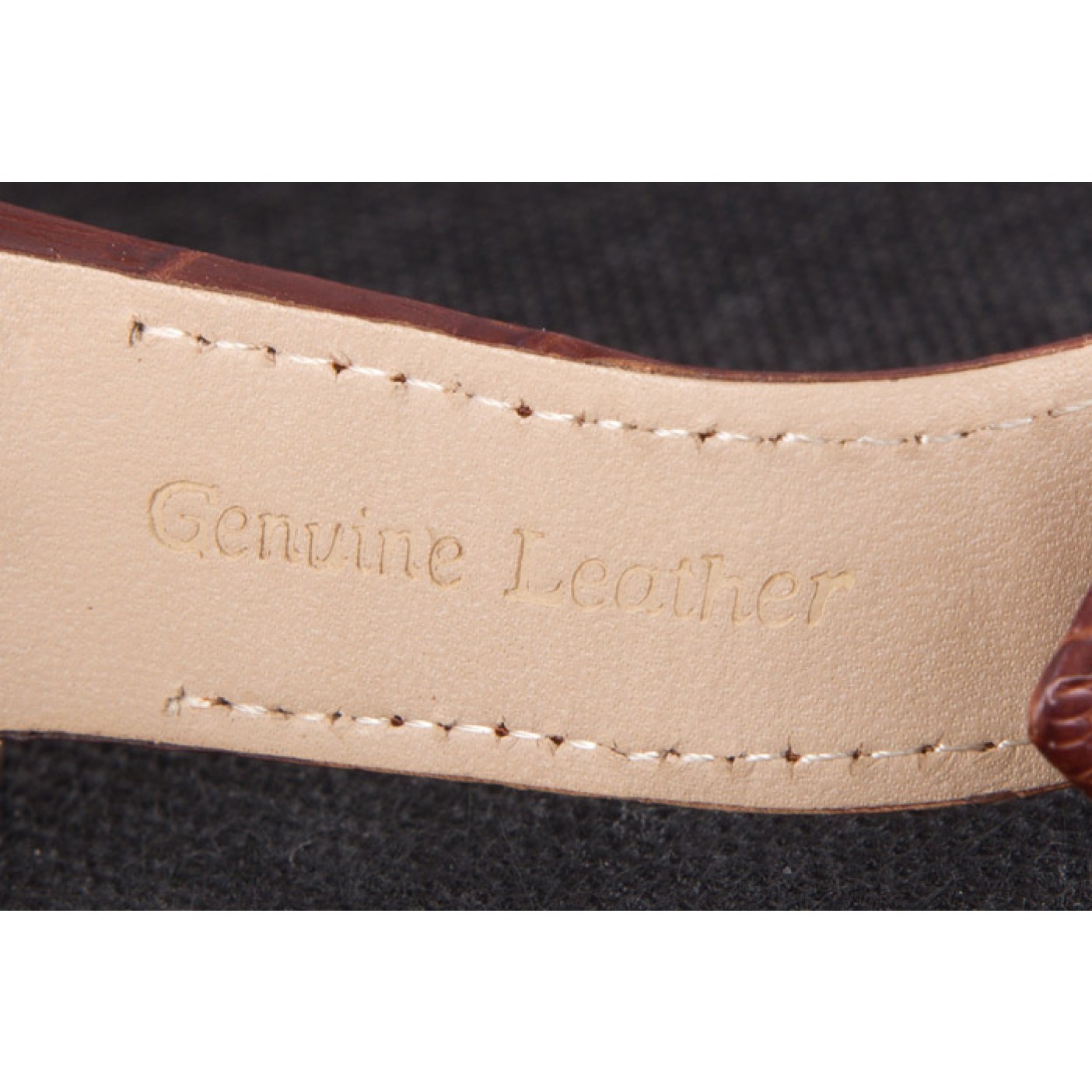 MiroTime Swiss Cartier Santos Rose Gold with Brown Leather Strap 621522
