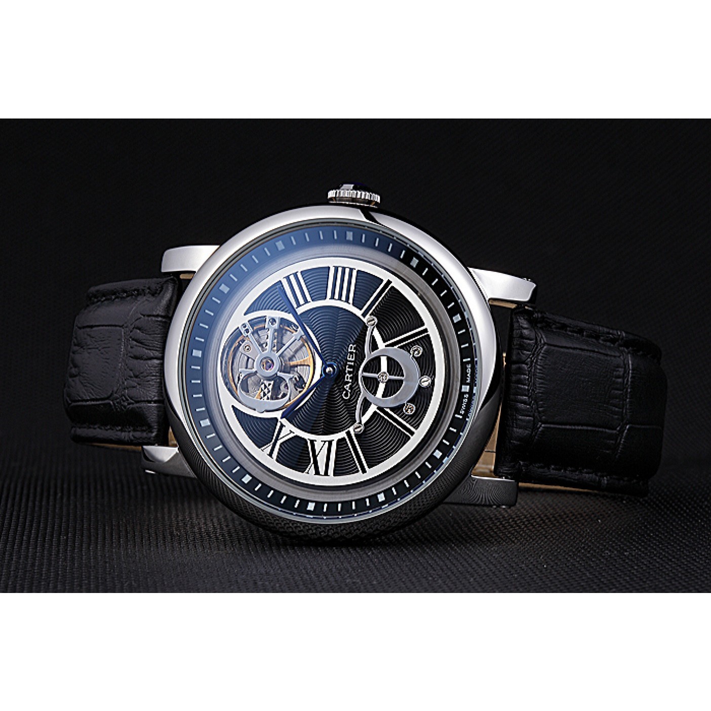 MiroTime Cartier Rotonde Flying Tourbillon Black Dial 621946