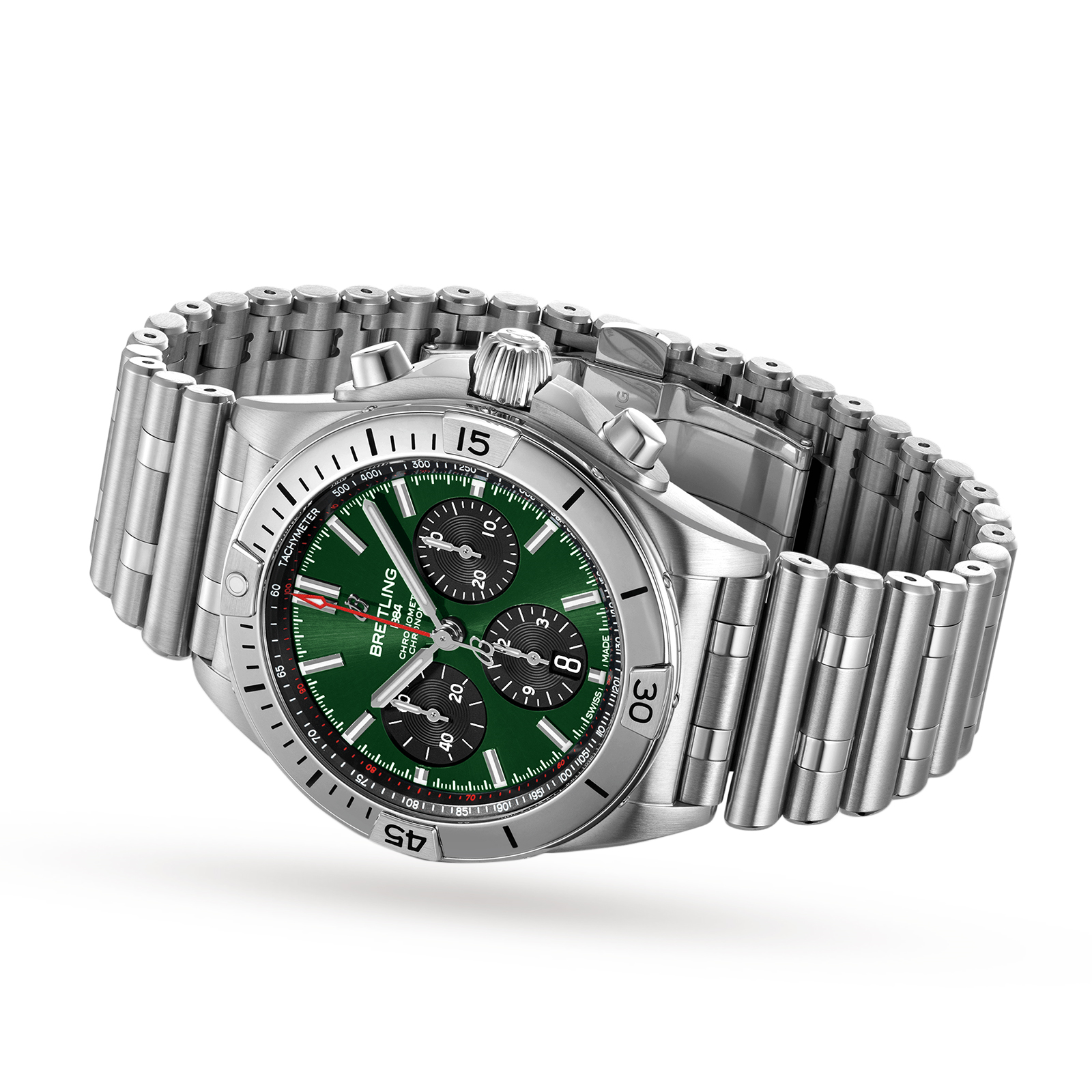 MiroTime Swiss Breitling Chronomat 42mm Mens Watch AB01343A1L1A1