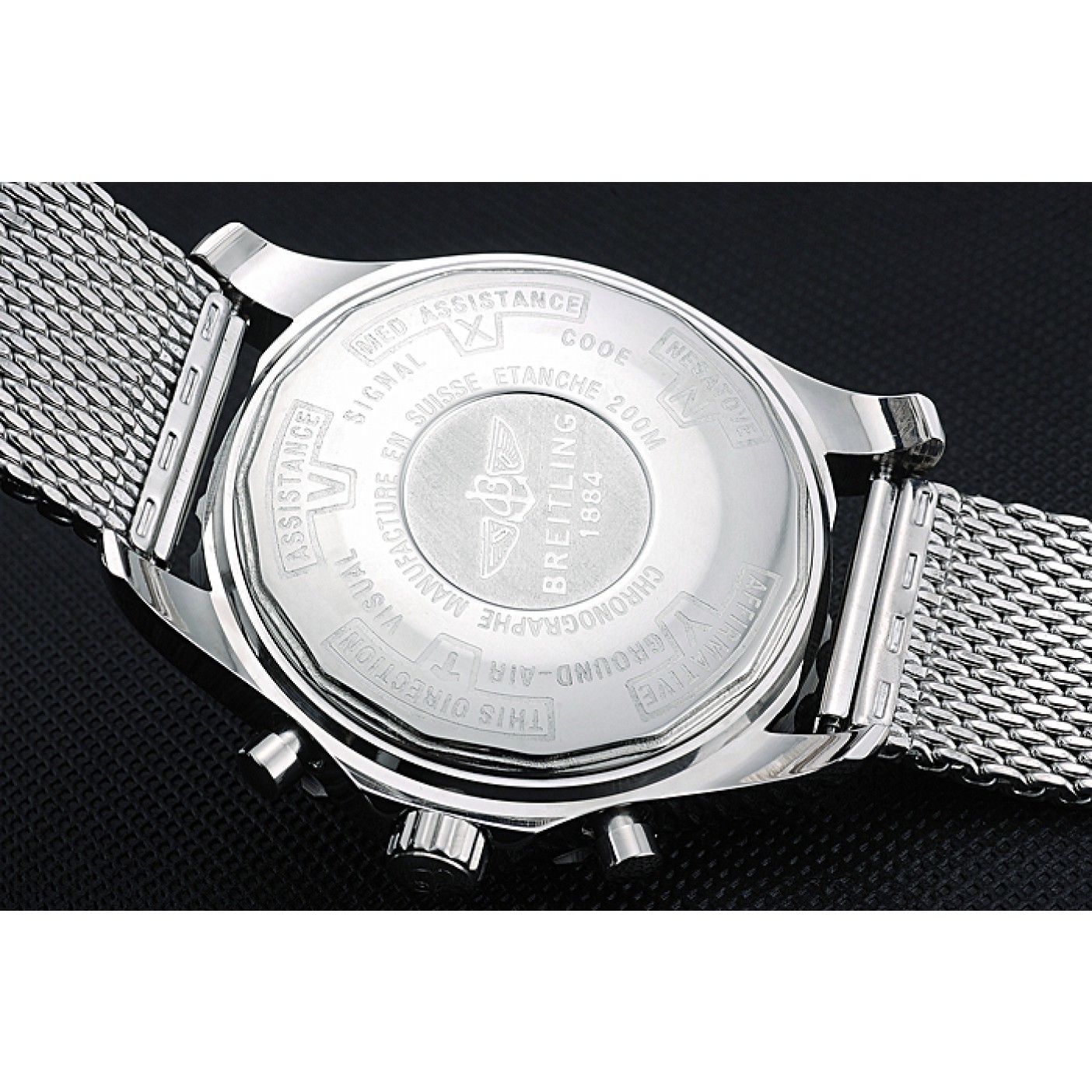 MiroTime Breitling Navitimer Stainless Steel Strap Beige Dial